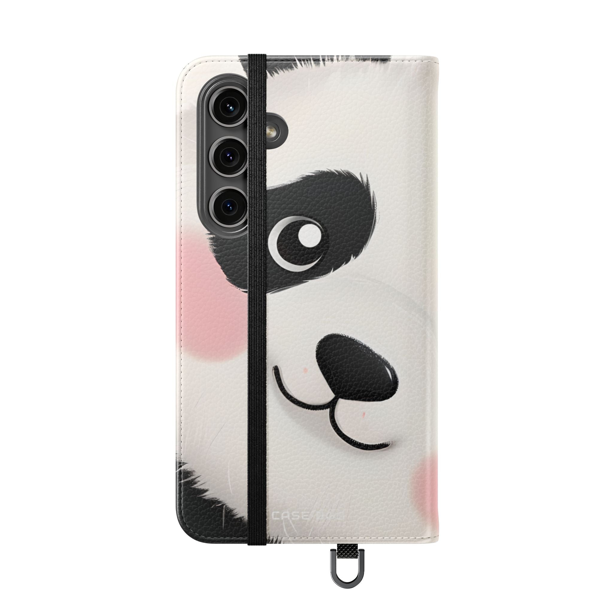 Peeking Panda Blush - Samsung S24 Plus Case - Wallet