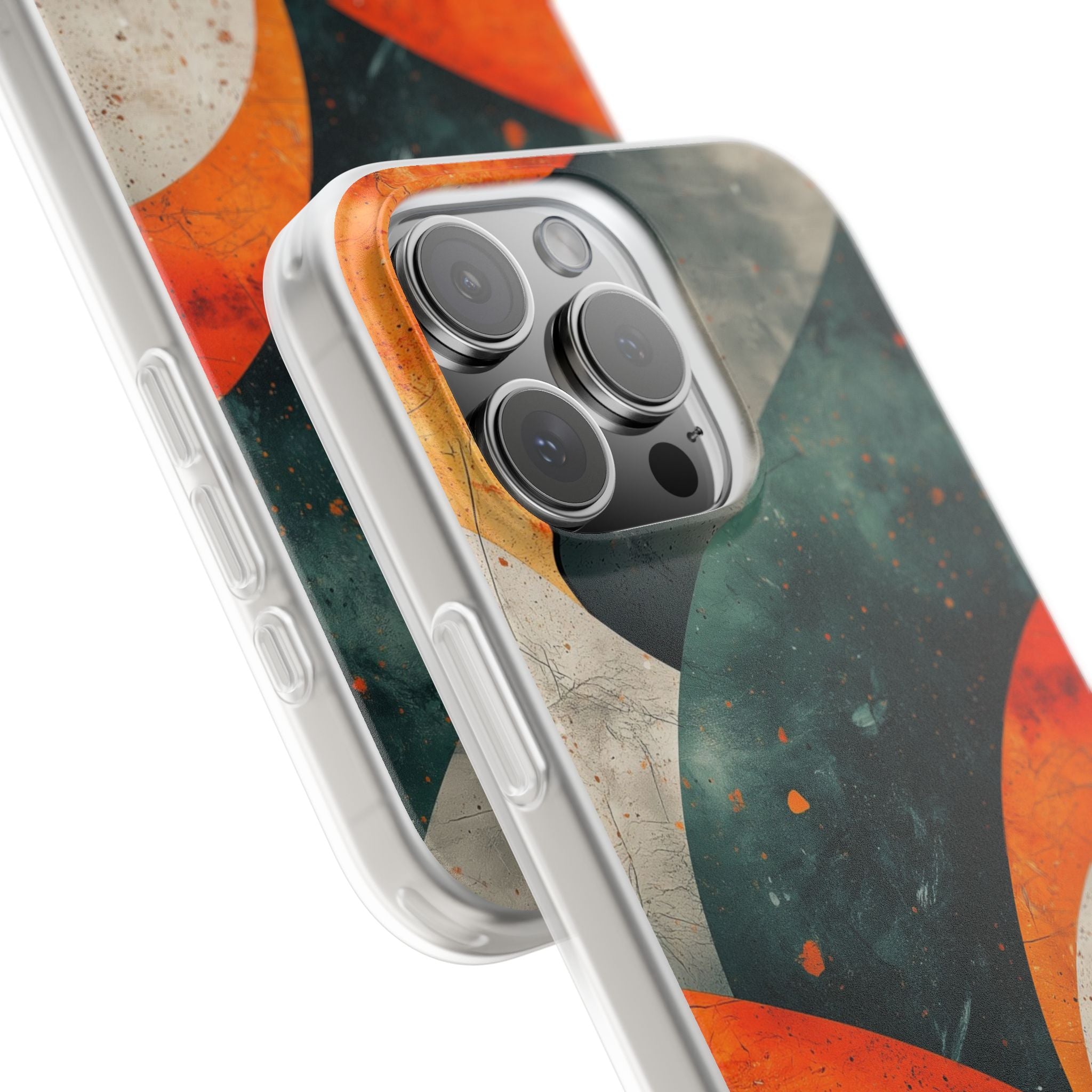 Crimson Wave iPhone 16 Pro Max Case - Soft