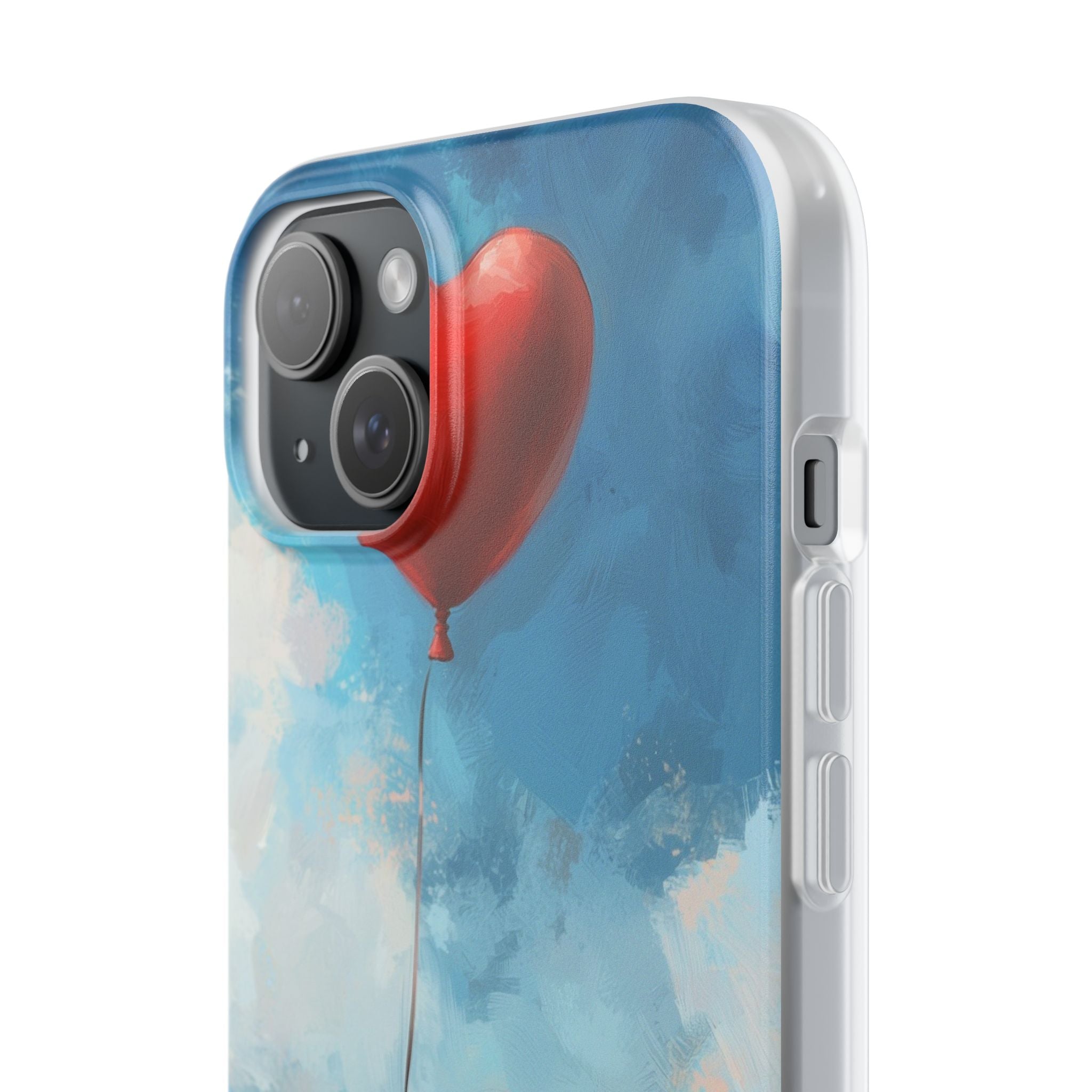 Heart Balloon Whimsy iPhone 15 Plus Case - Soft