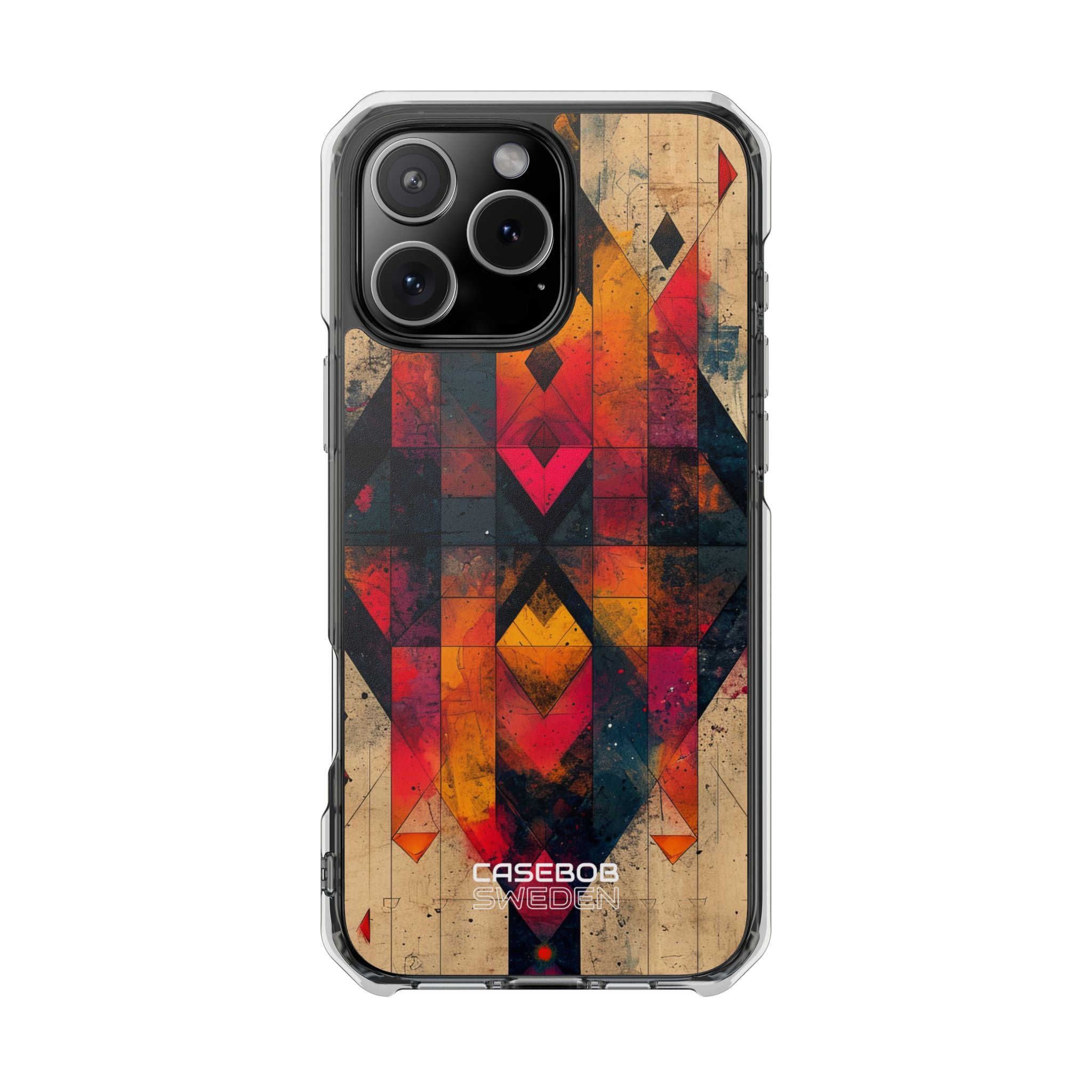 Fiery Symmetry Fusion iPhone 16 - Impact Clear+