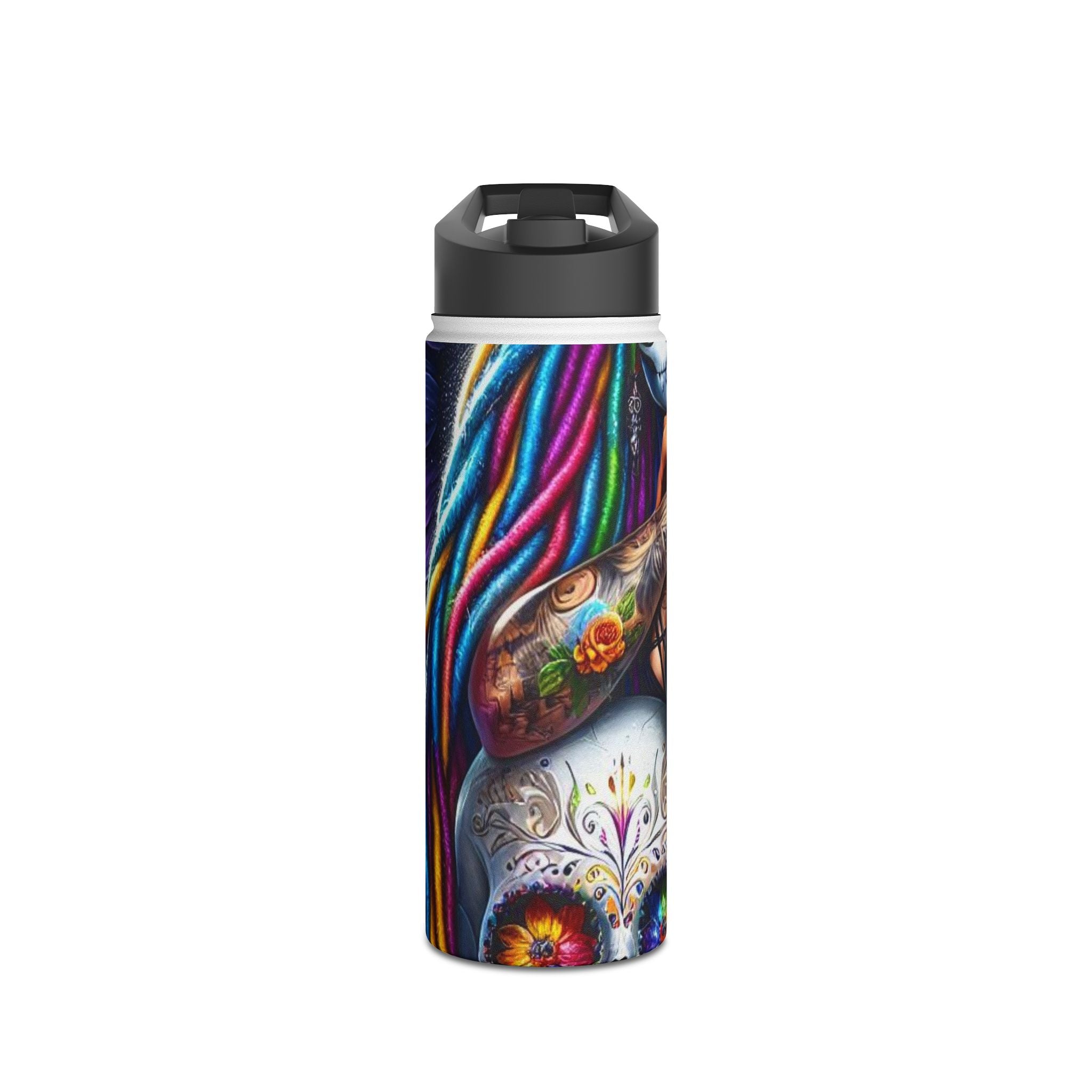 Skull Bloom - Stainless Steel Water Bottle