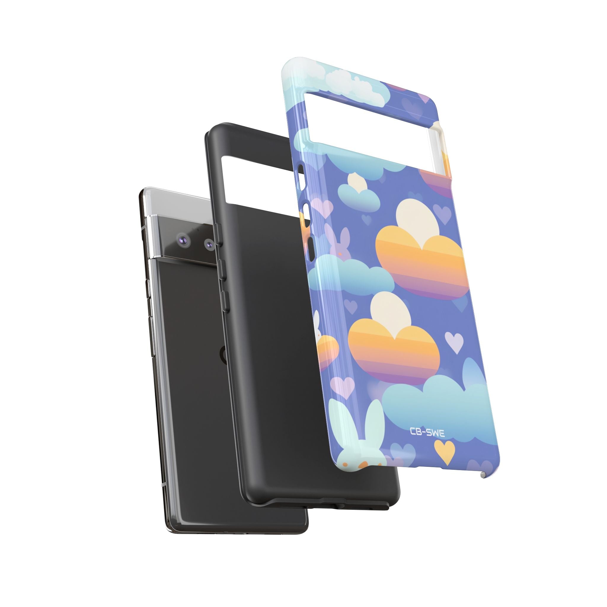 Bunnies Dance Among Clouds - Google Pixel Case