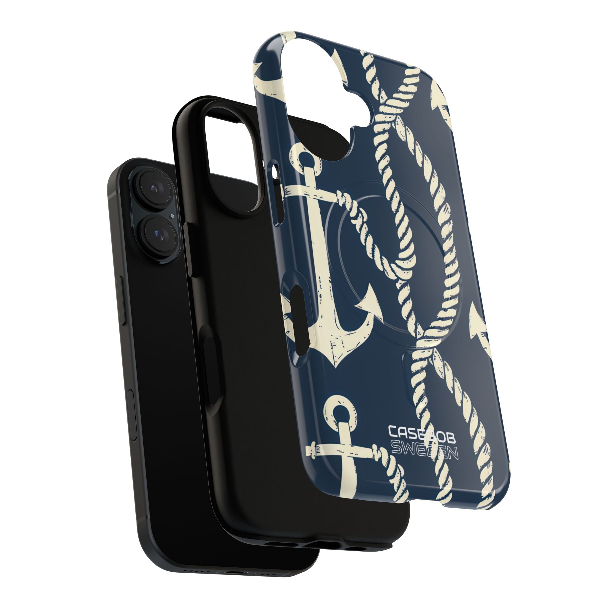 Nautical Anchors Rope iPhone 16 - Tough+