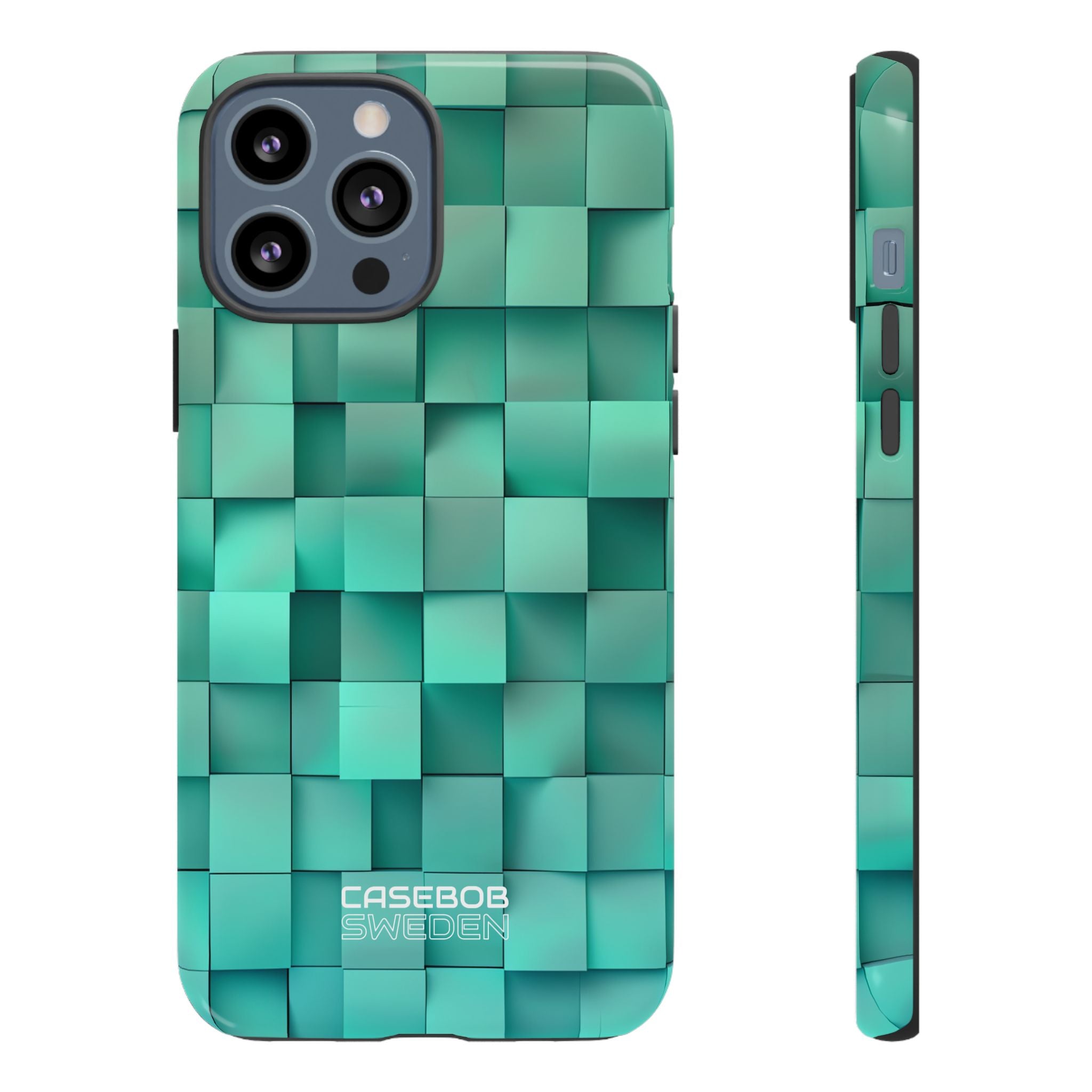 Folded Blue Squares iPhone 13 - Tough