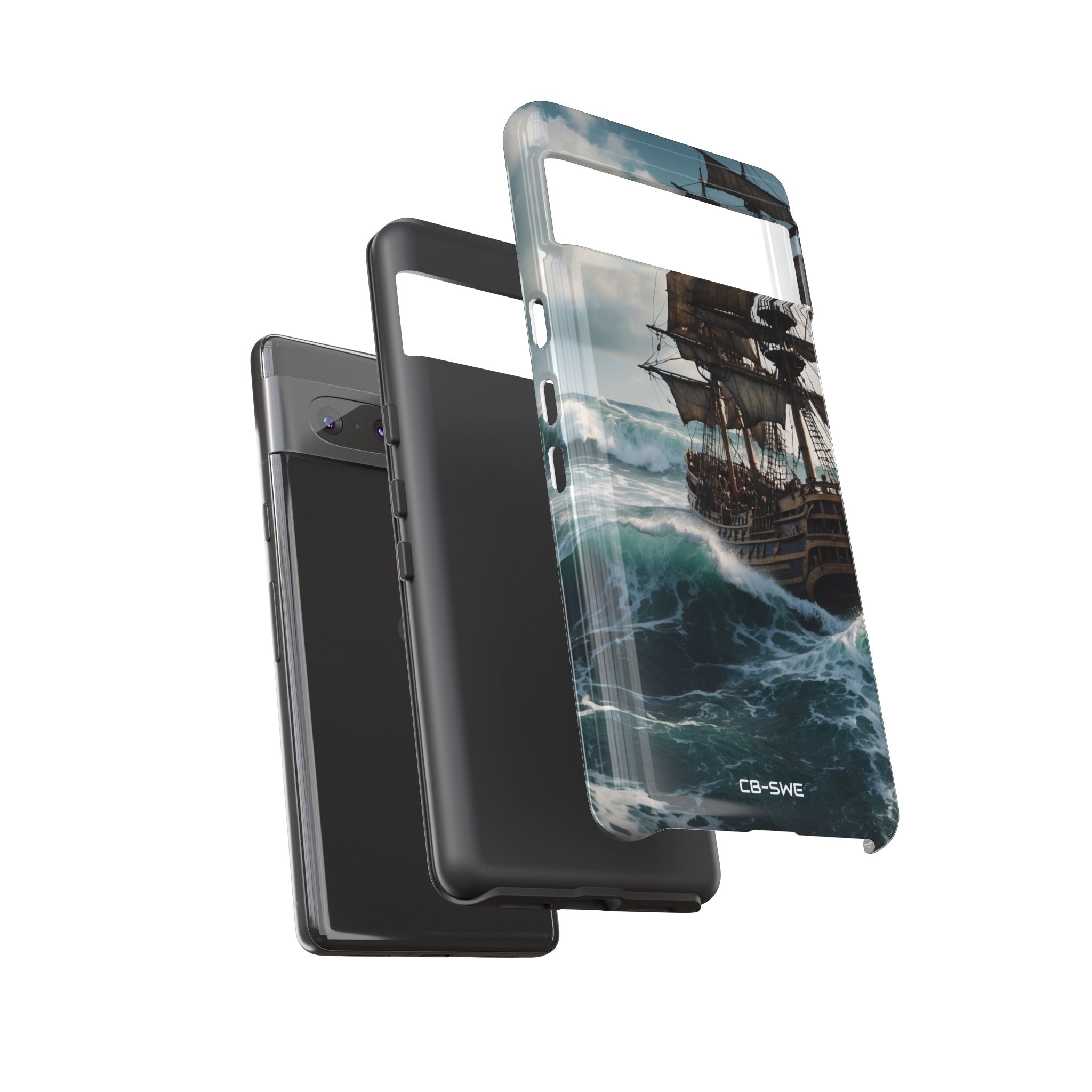 Ship Faces Waves - Google Pixel Case