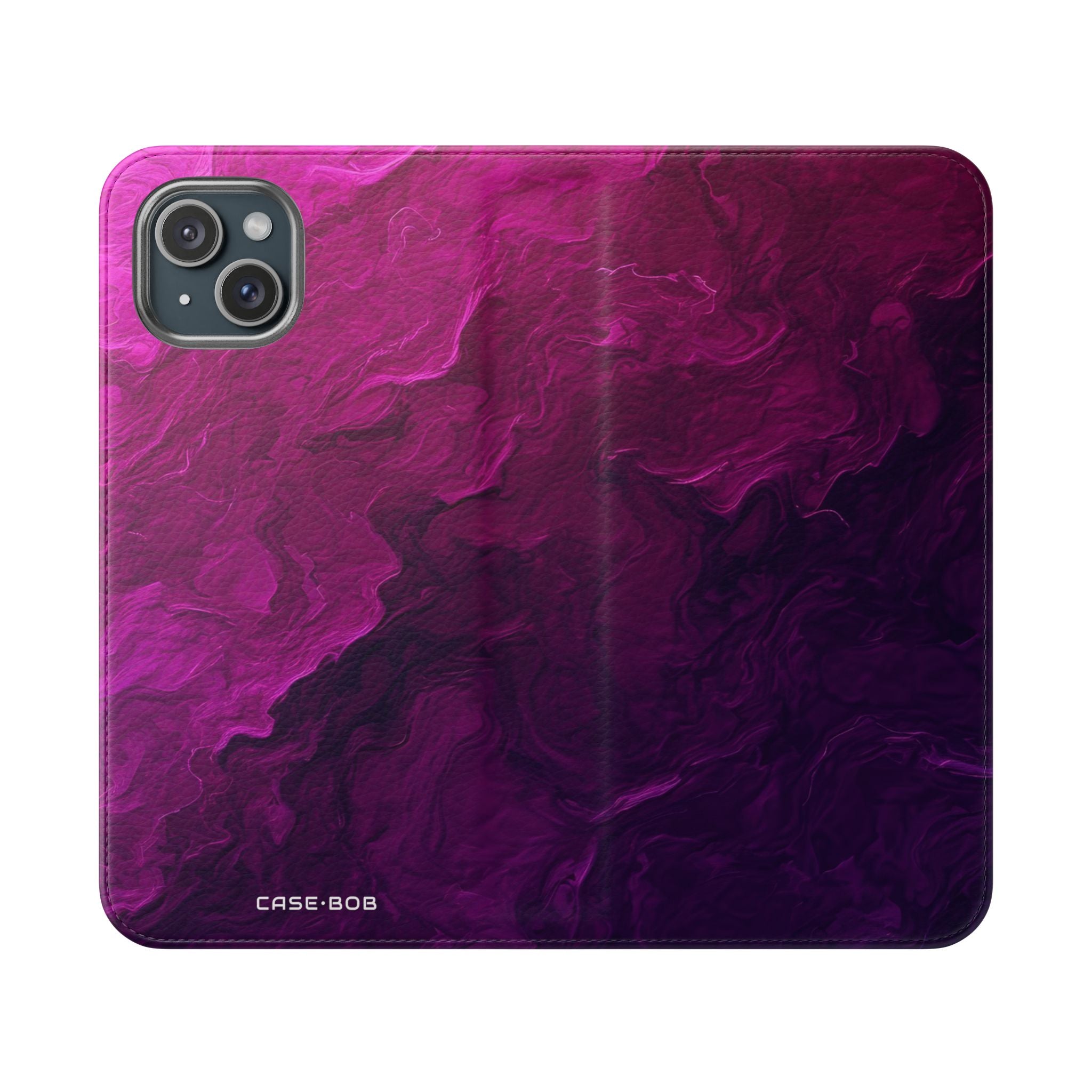 Purple Swirl - iPhone 15 Plus Case - Wallet