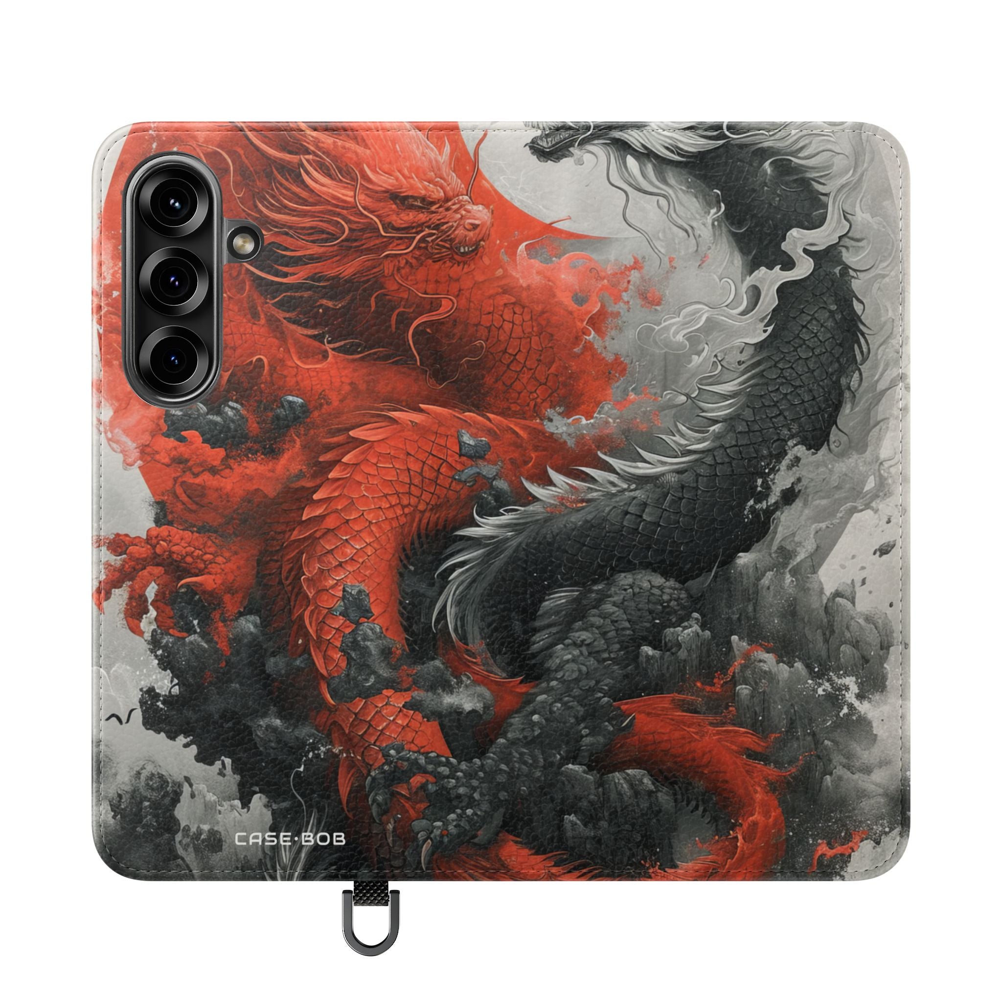 Twin Dragons Dance - Samsung S25 Case - Wallet