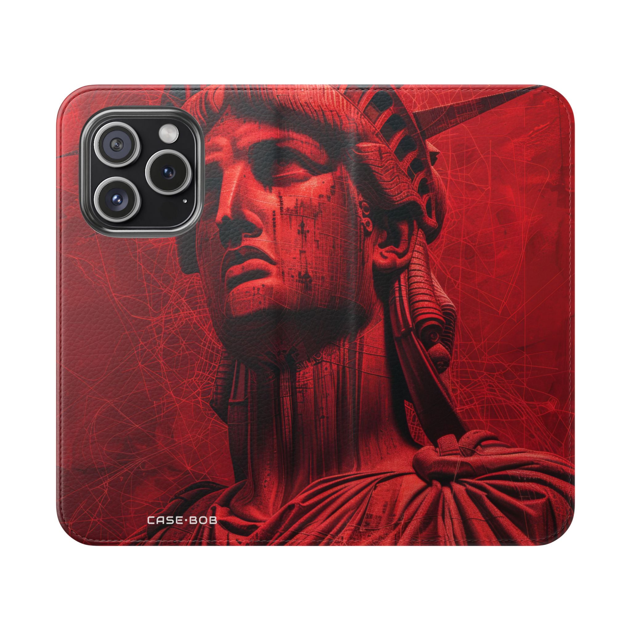 Liberty Crimson - iPhone 15 Pro Case - Wallet