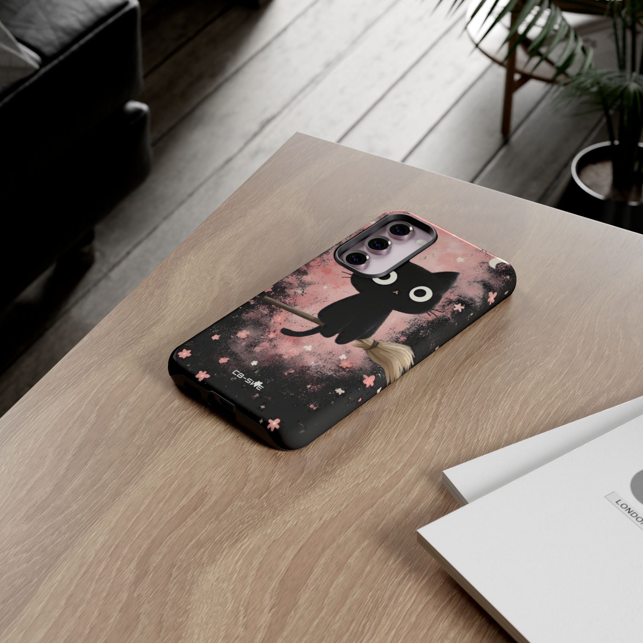 Whimsical Cat Soars - Samsung Case