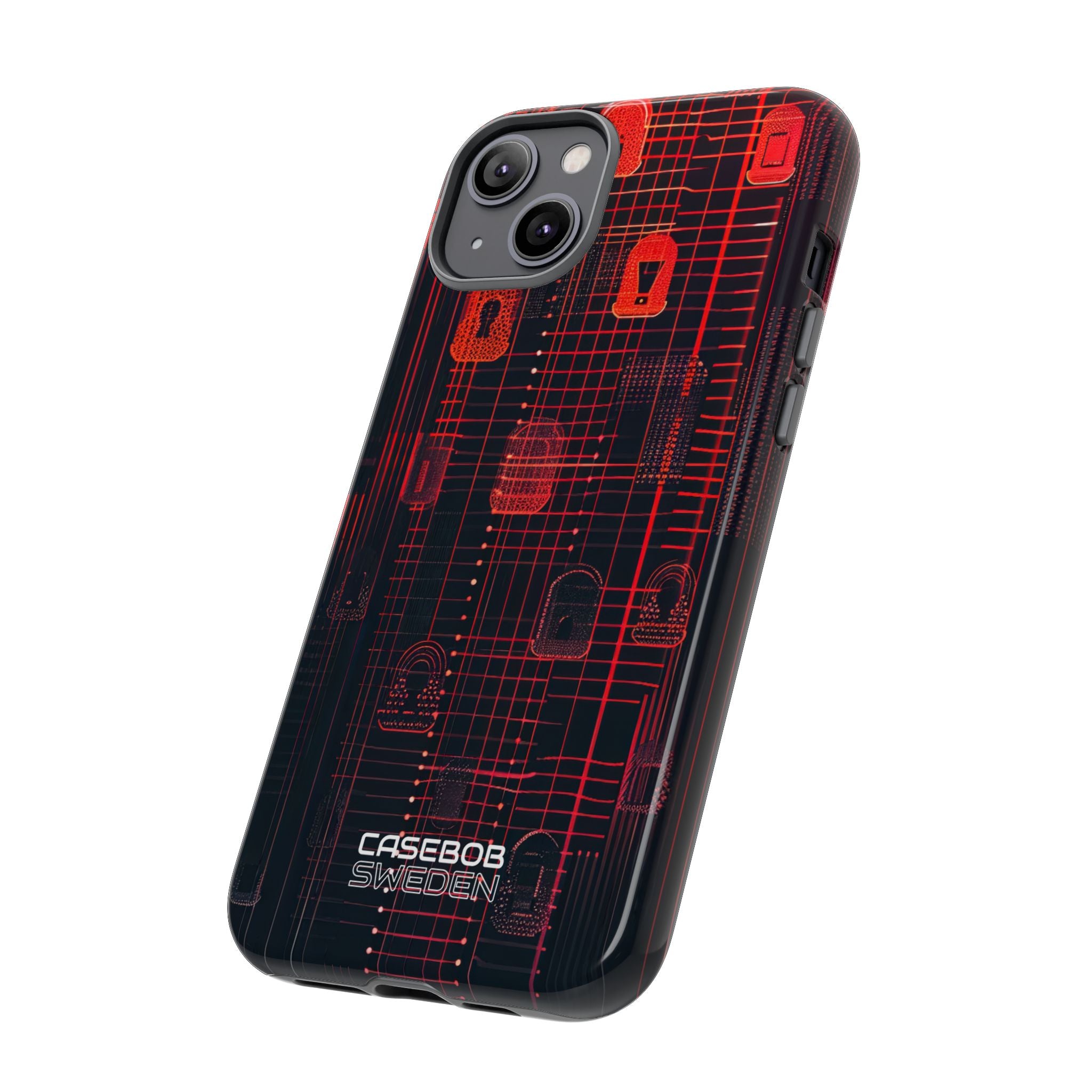 Cyber Locks Grid iPhone 14 - Resistente