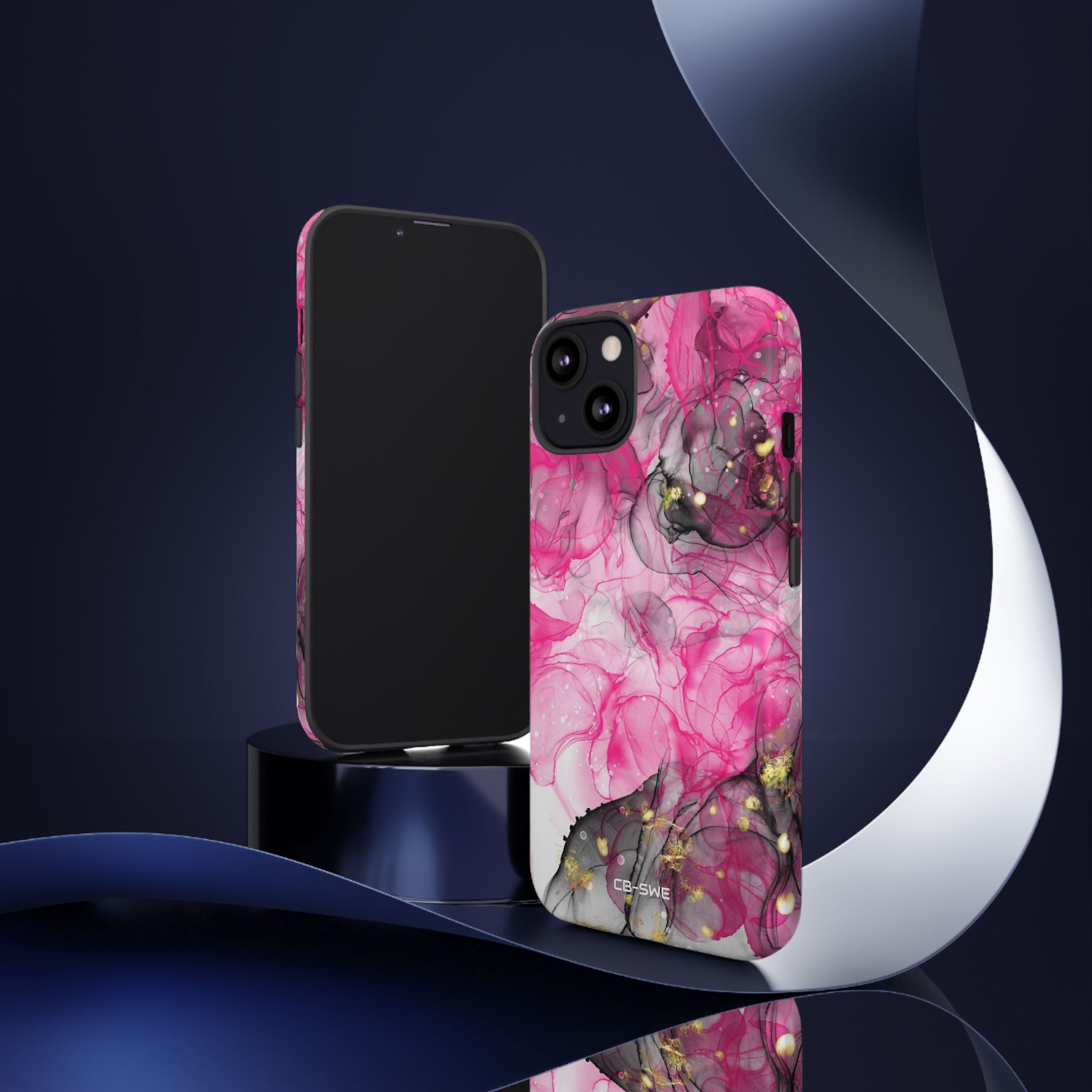 Vibrant Pink Swirls - iPhone Case