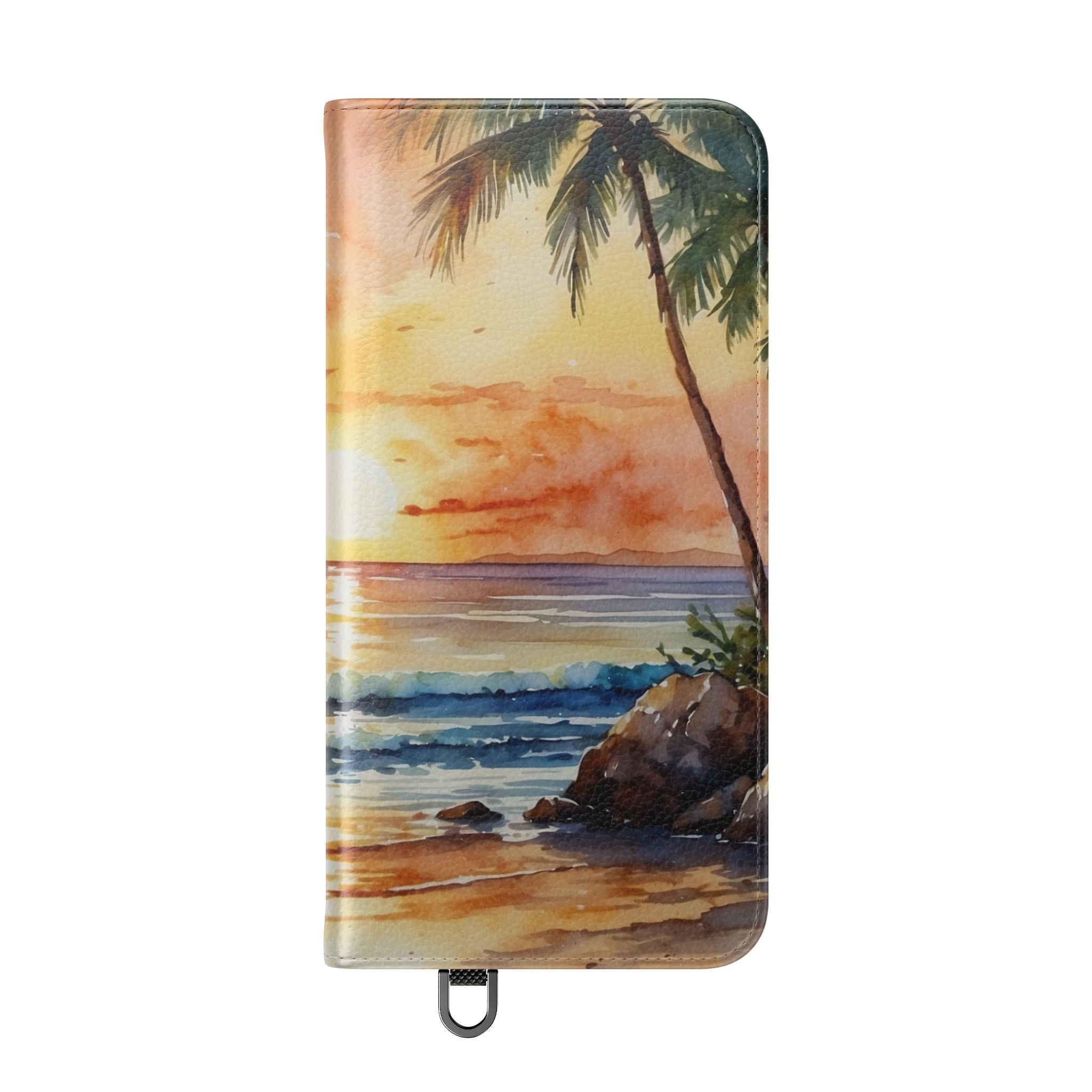 Golden Palm Sunset - Samsung S25+ Case - Lompakko