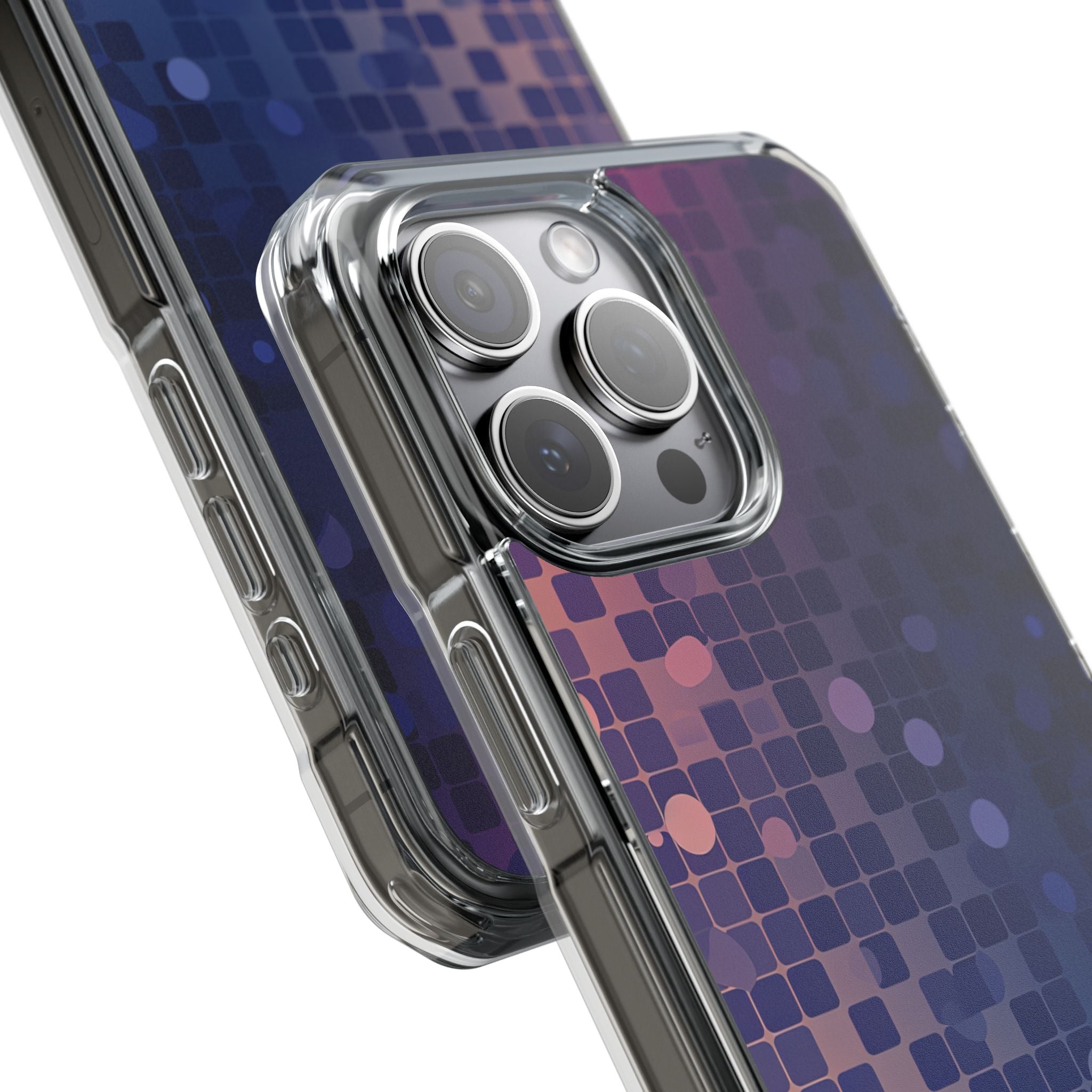 Vibrant Pixel Bloom iPhone 15 - Impact Clear+