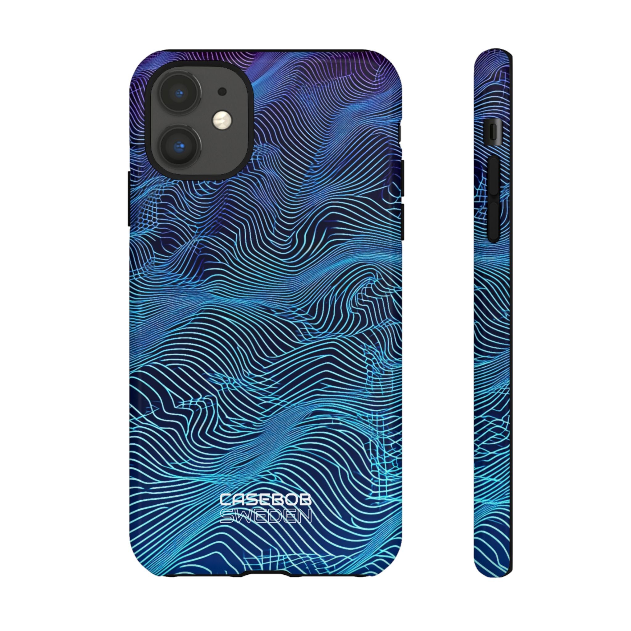 Neon Waves Flow iPhone 11 - Tough