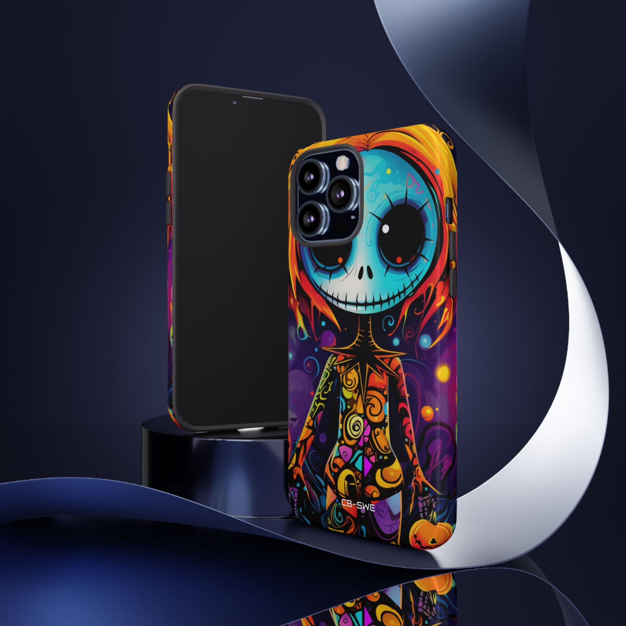 Skeletal Figure Laughs - iPhone Case