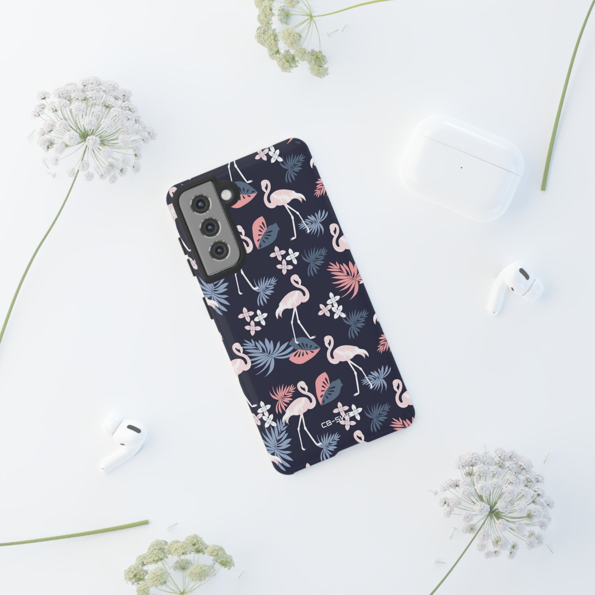 Flamingos Dance Playfully - Samsung Case