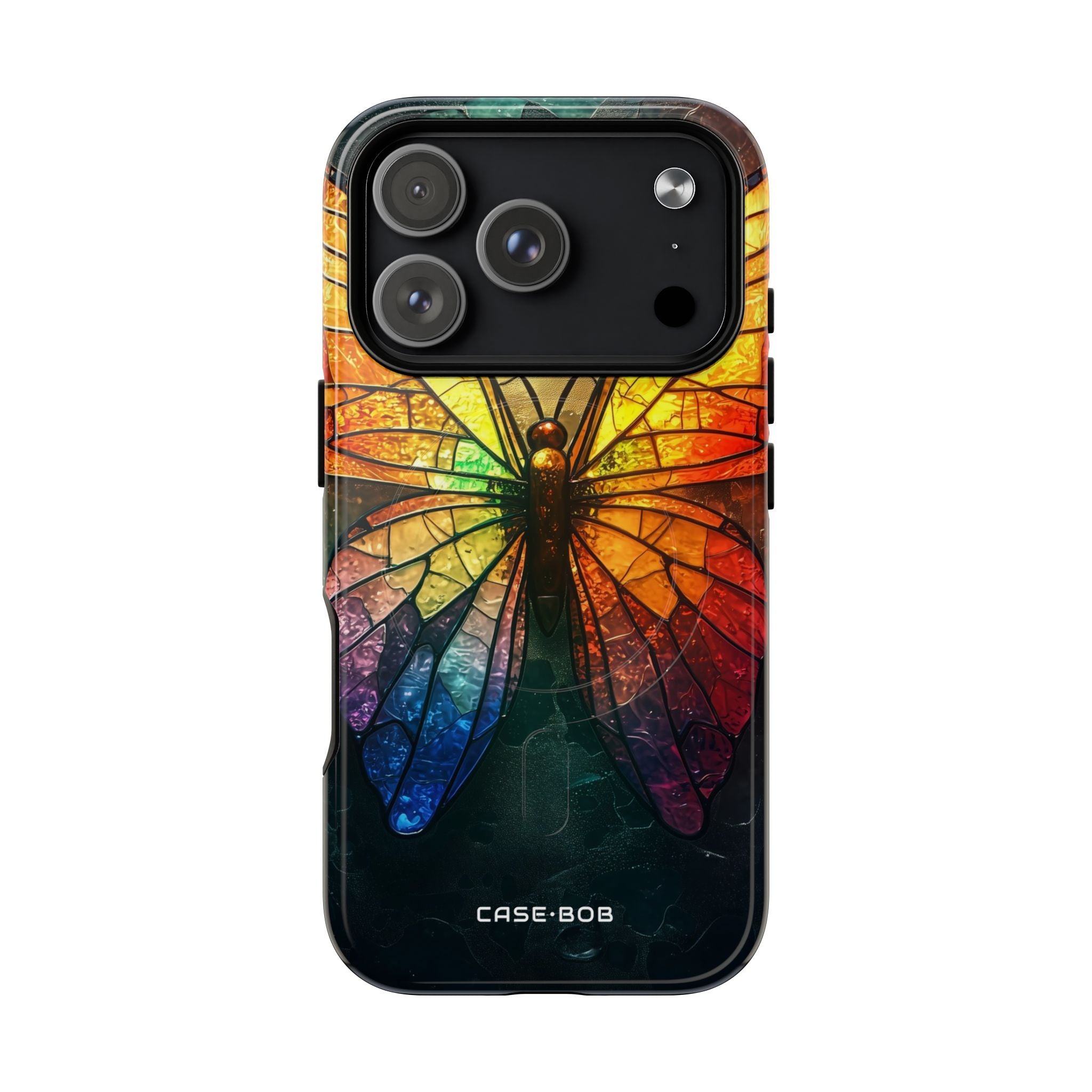 Stained Glass Butterfly iPhone 17 Pro Case - Tough+