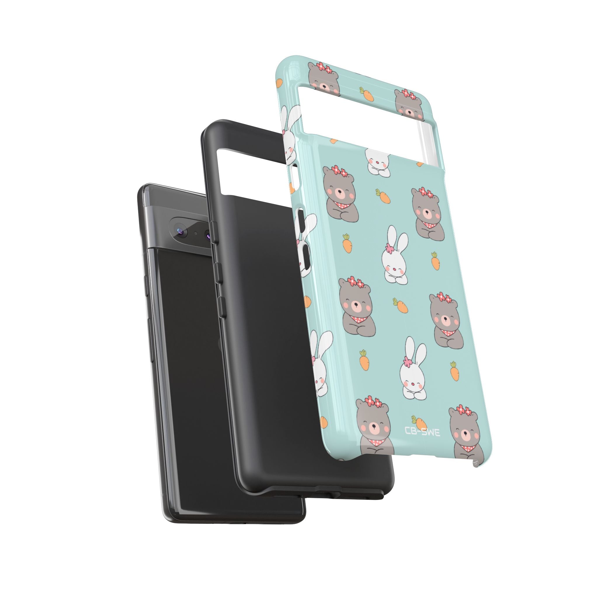 Bunnies Gather Carrots - Google Pixel Case