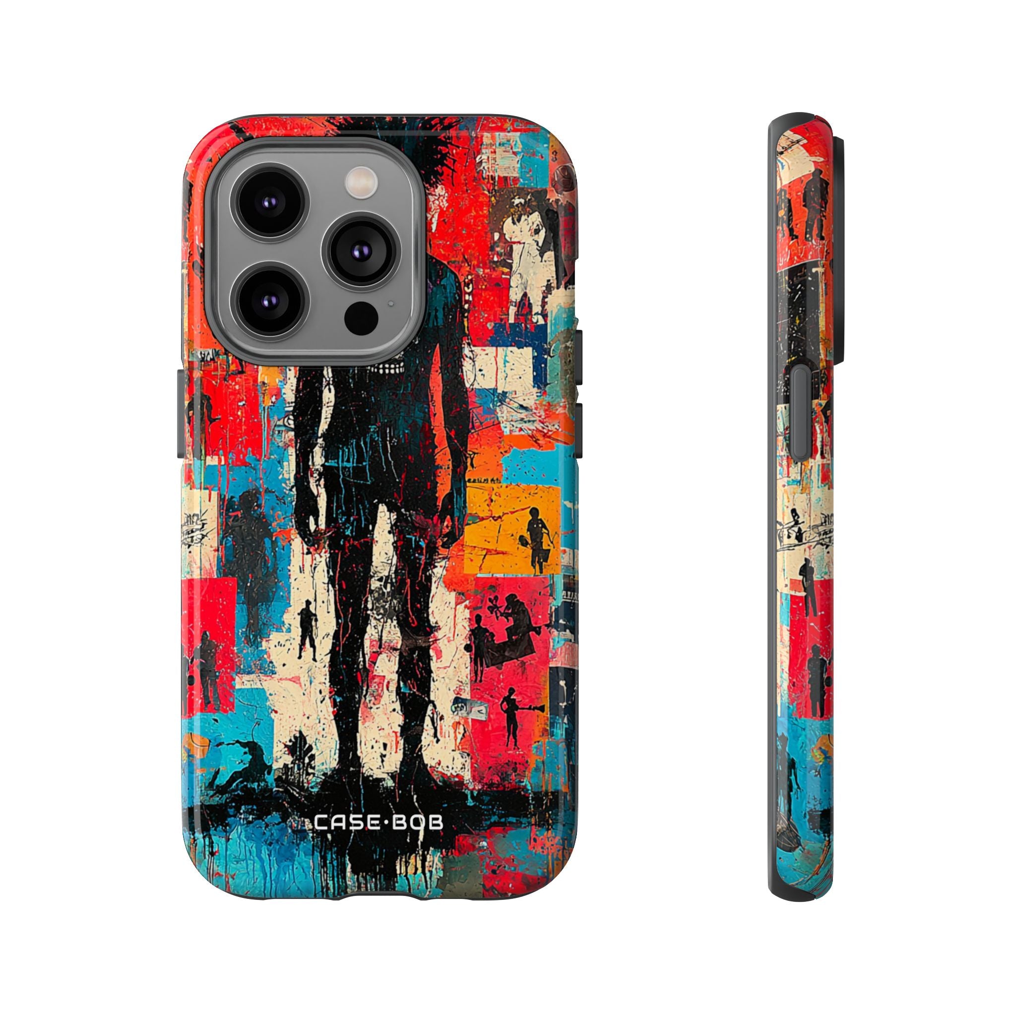 Spiky Skull Silhouette iPhone 14 Pro Case - Tough