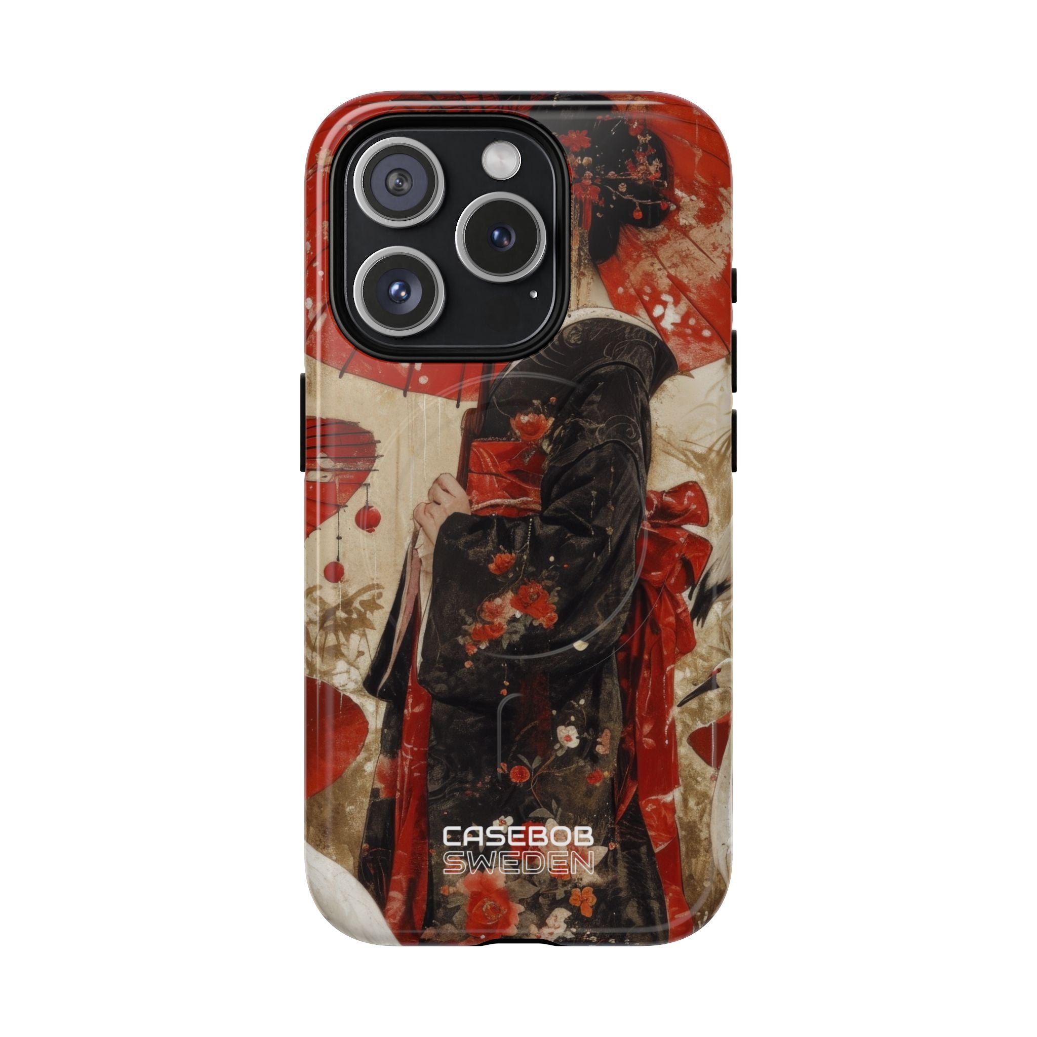 Scarlet Crane Dreams iPhone 15 - Tough+