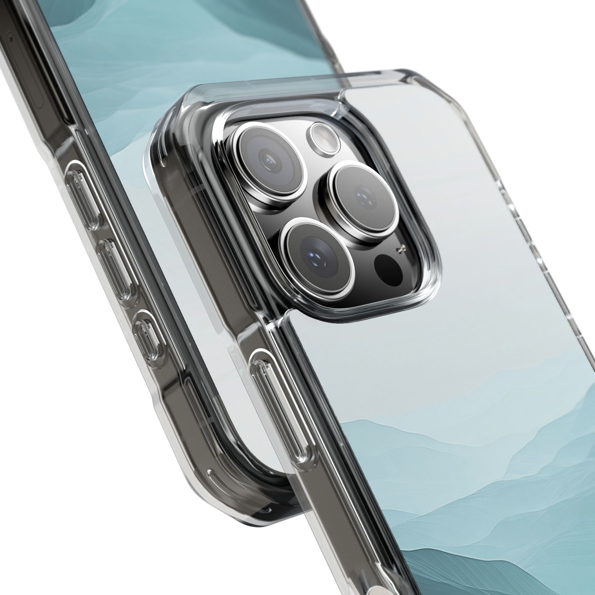 Teal Mist Mountains iPhone 16 Pro Case - Impact