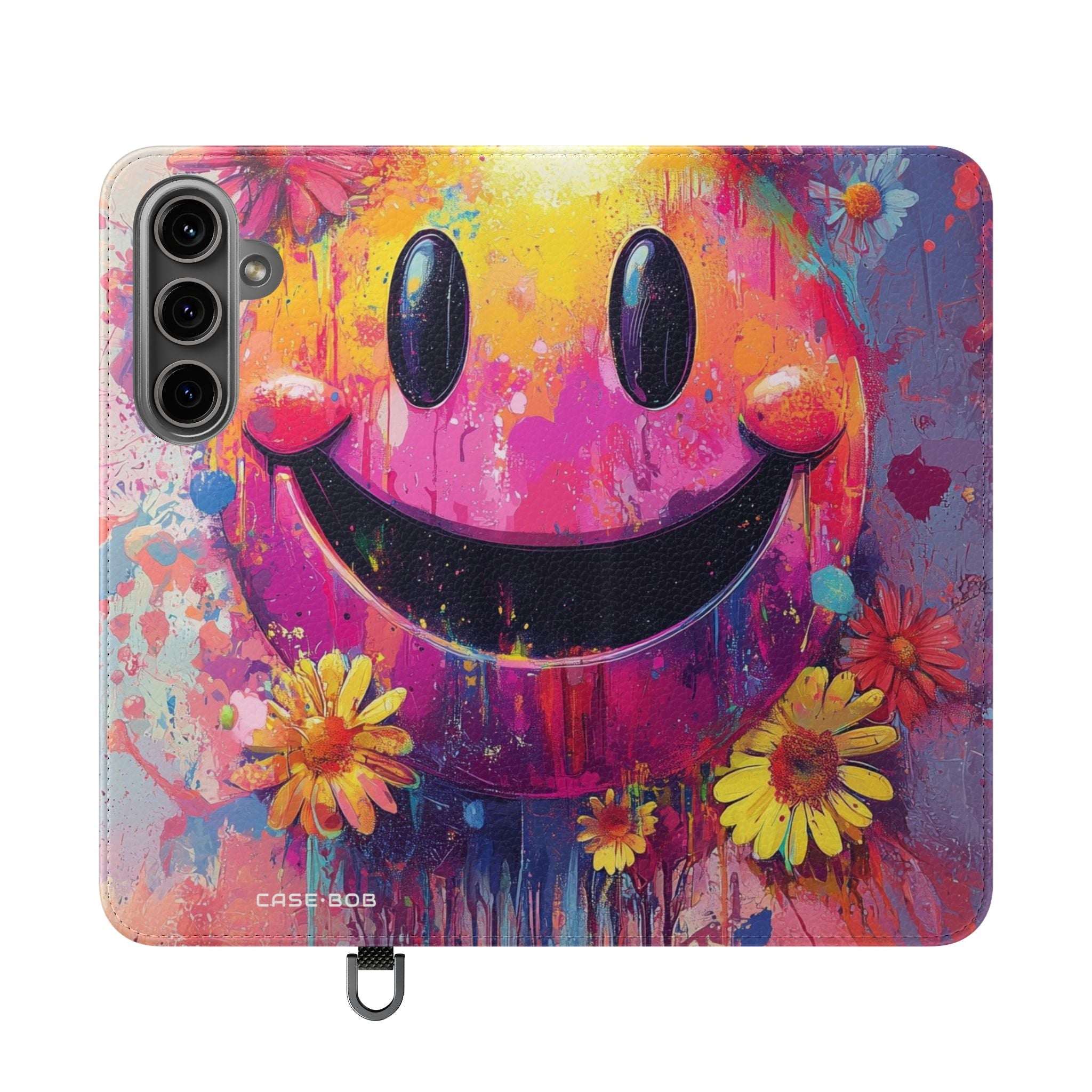 Smiley Bloom Drip - Samsung S24 Plus Case - Wallet