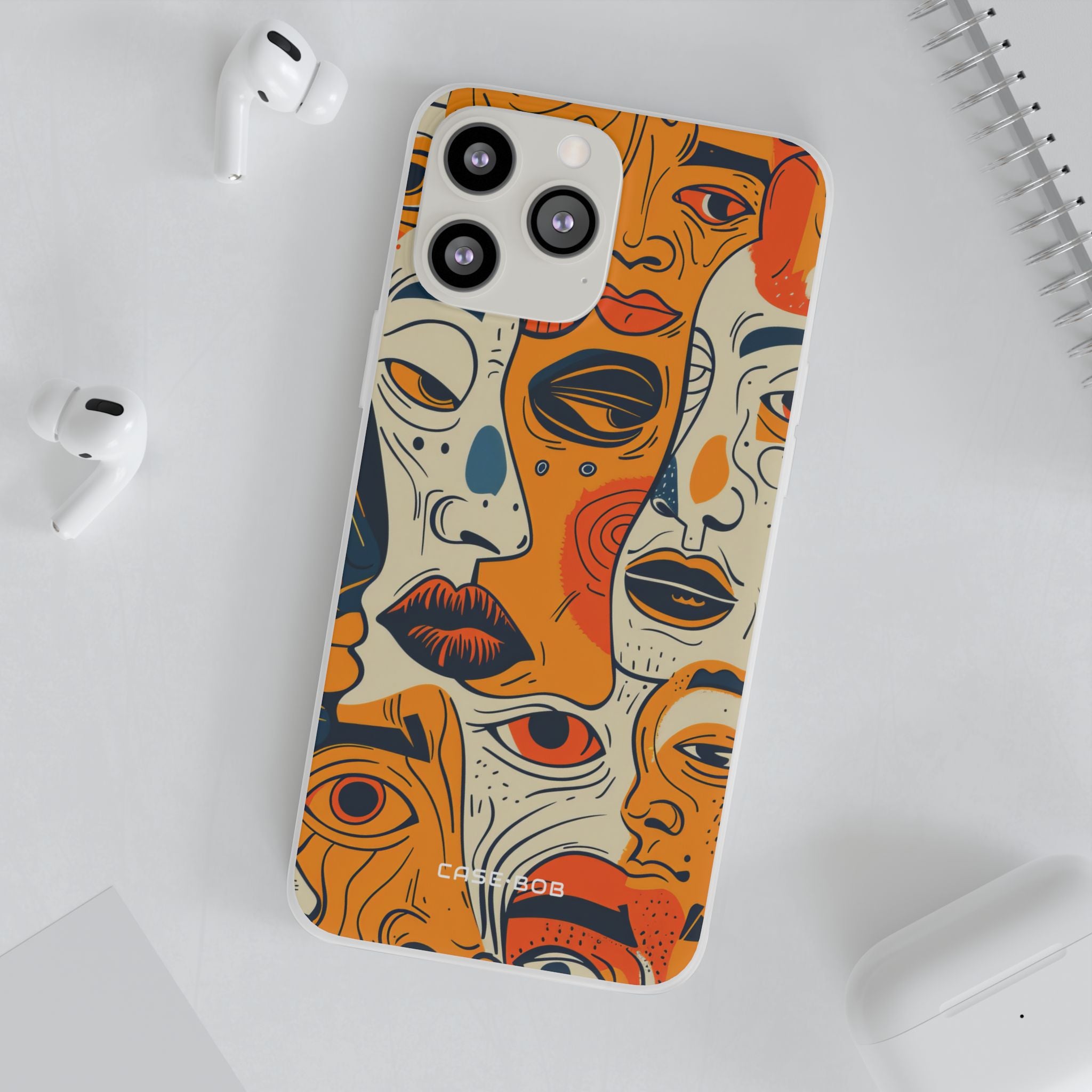 Tangled Faces Sunset iPhone 13 Pro Max - Soft
