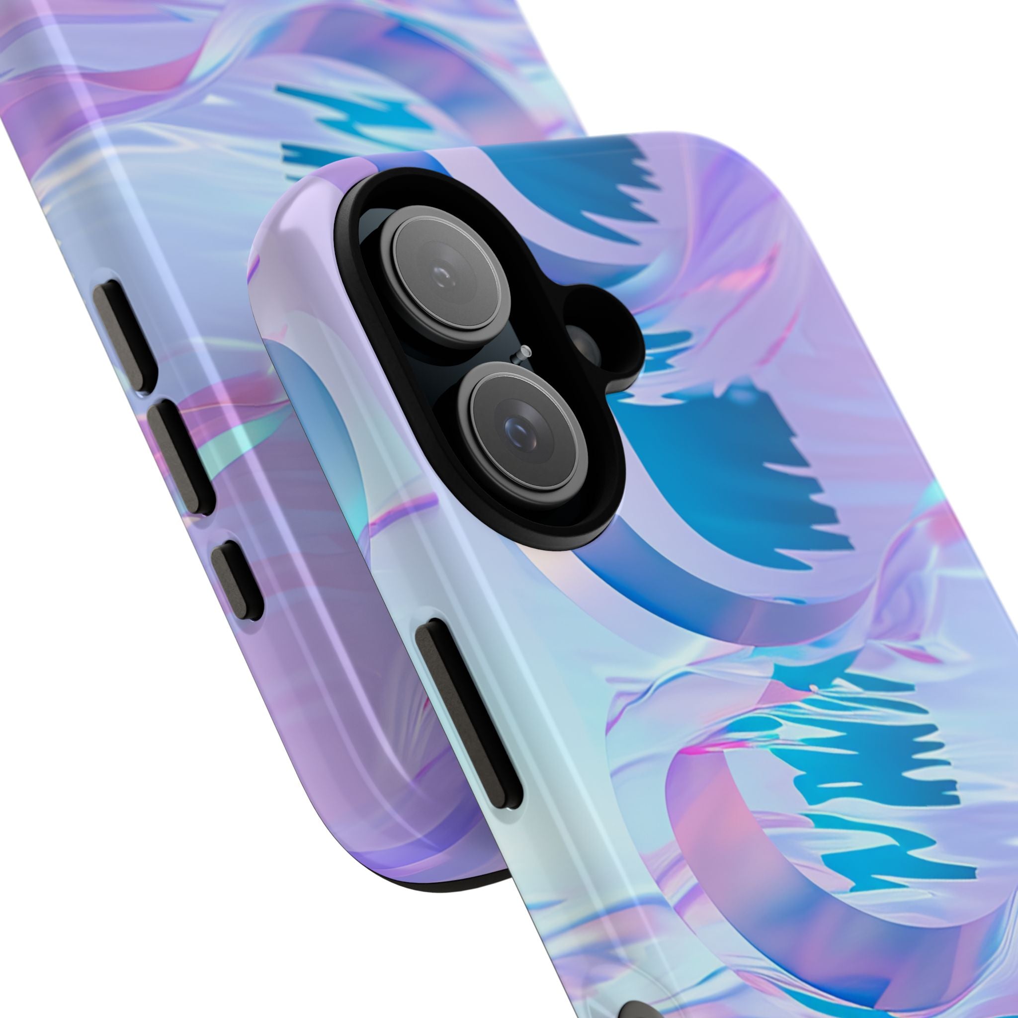Iridescent Flowing Waves iPhone 16 - Tough