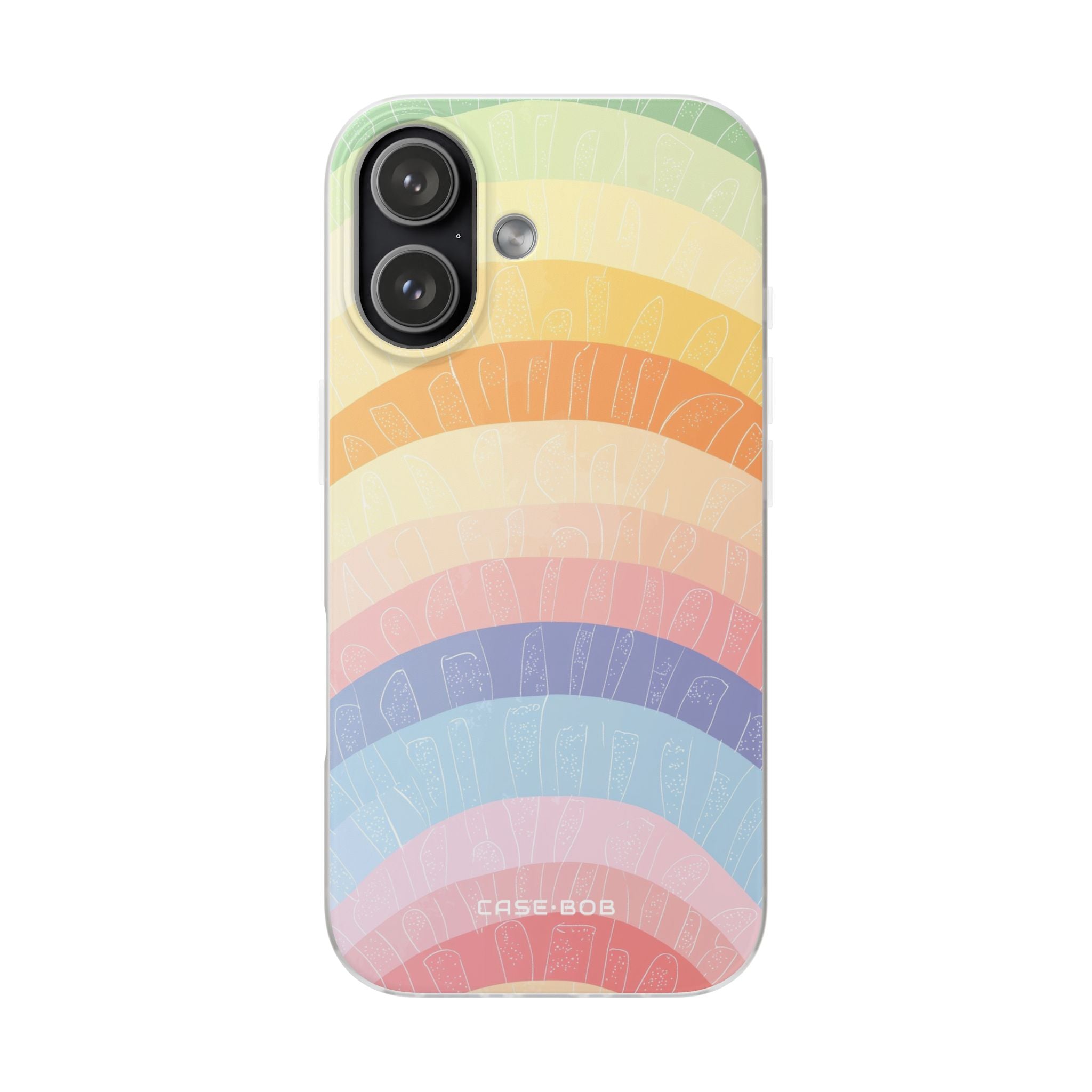 Pastel Rainbow Bands iPhone 17 Case - Soft