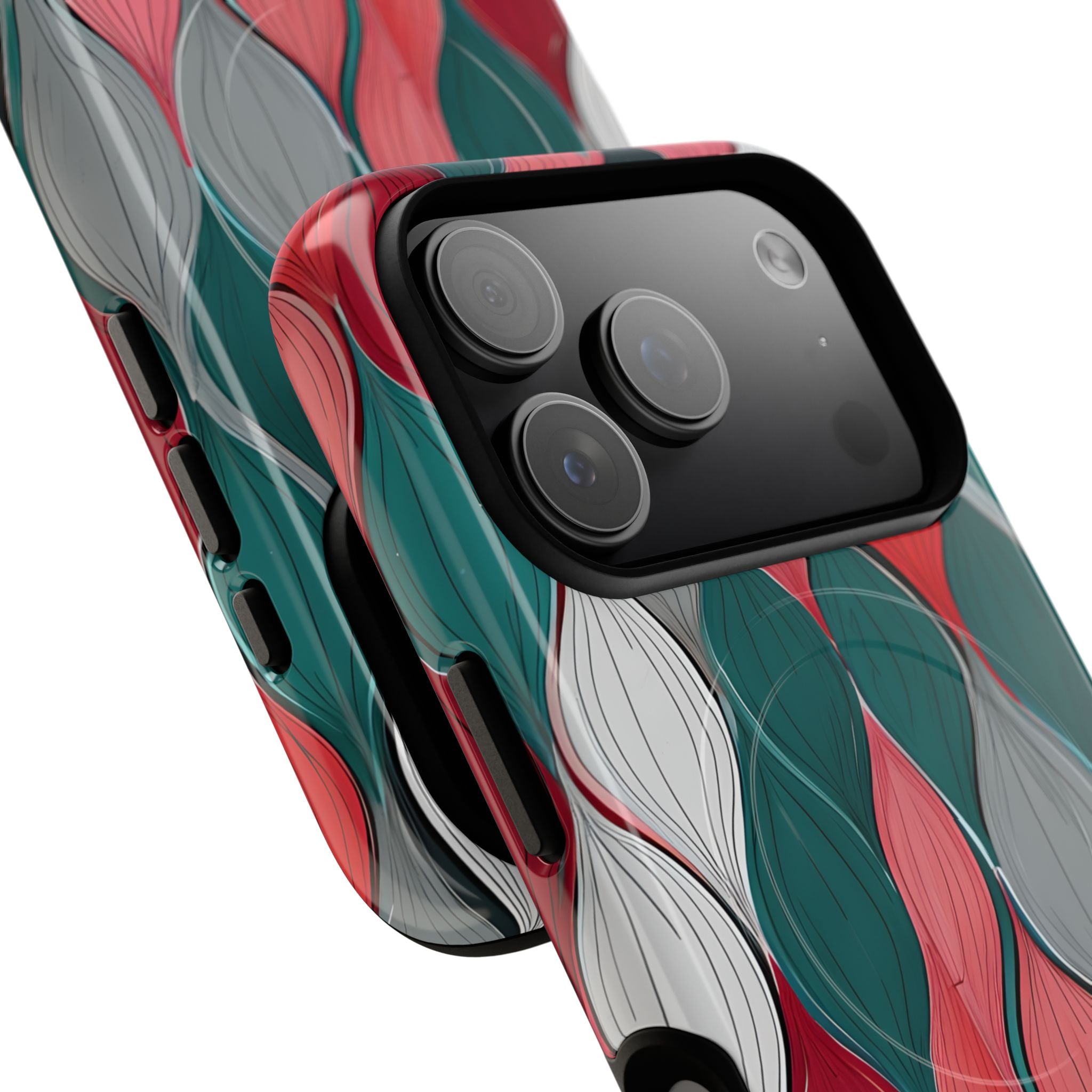 Leaf Cascade Teal iPhone 17 Pro Case - Tough+