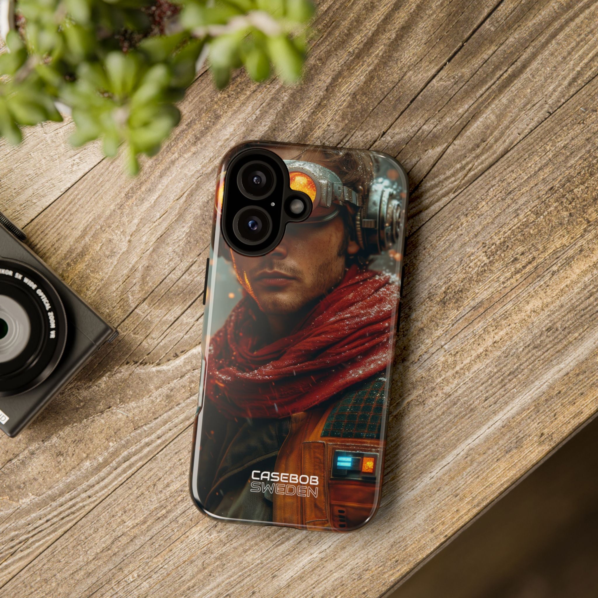 Futuristic Steampunk Explorer iPhone 16 - Tough