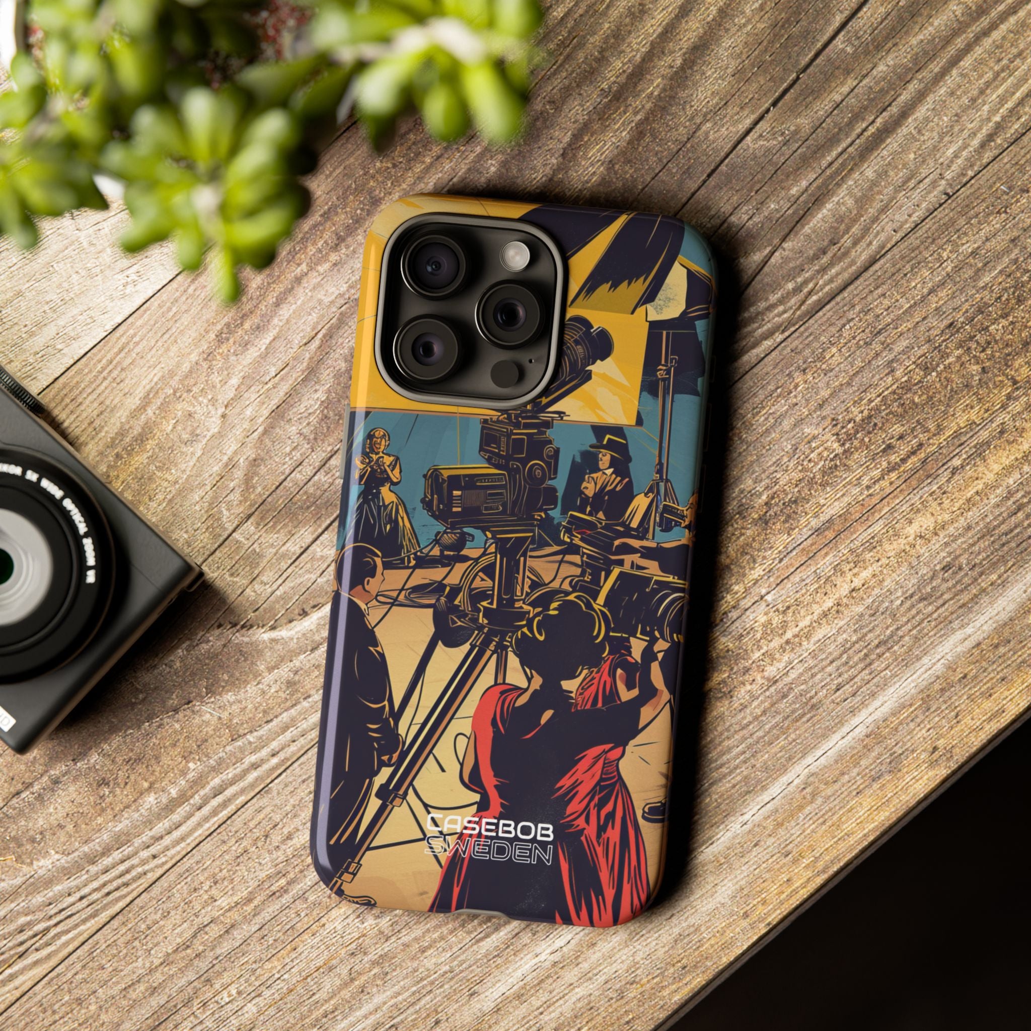 Set cinematografico vintage iPhone 15 - Tough
