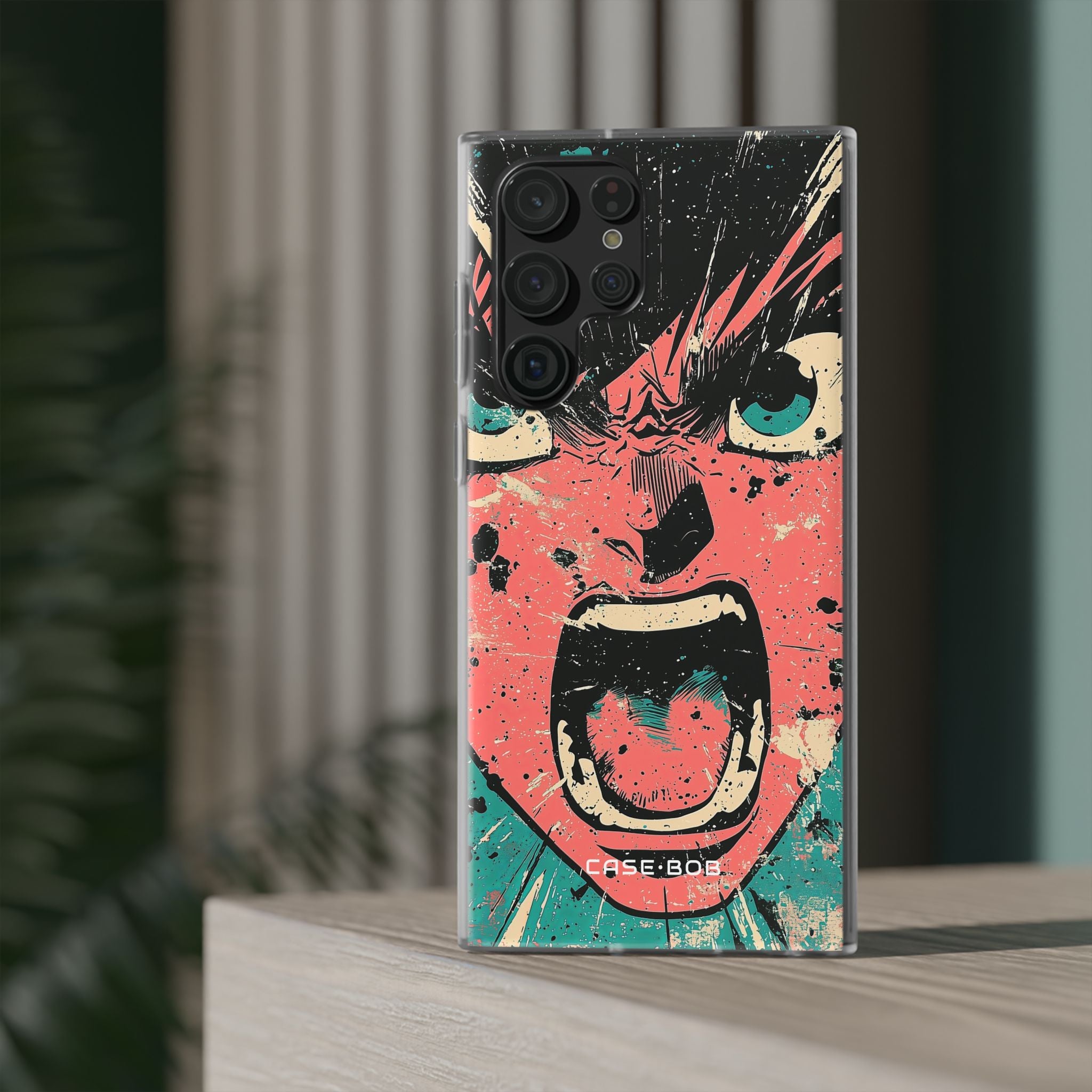 Screaming Face Pink Samsung S22 Ultra Case - Soft