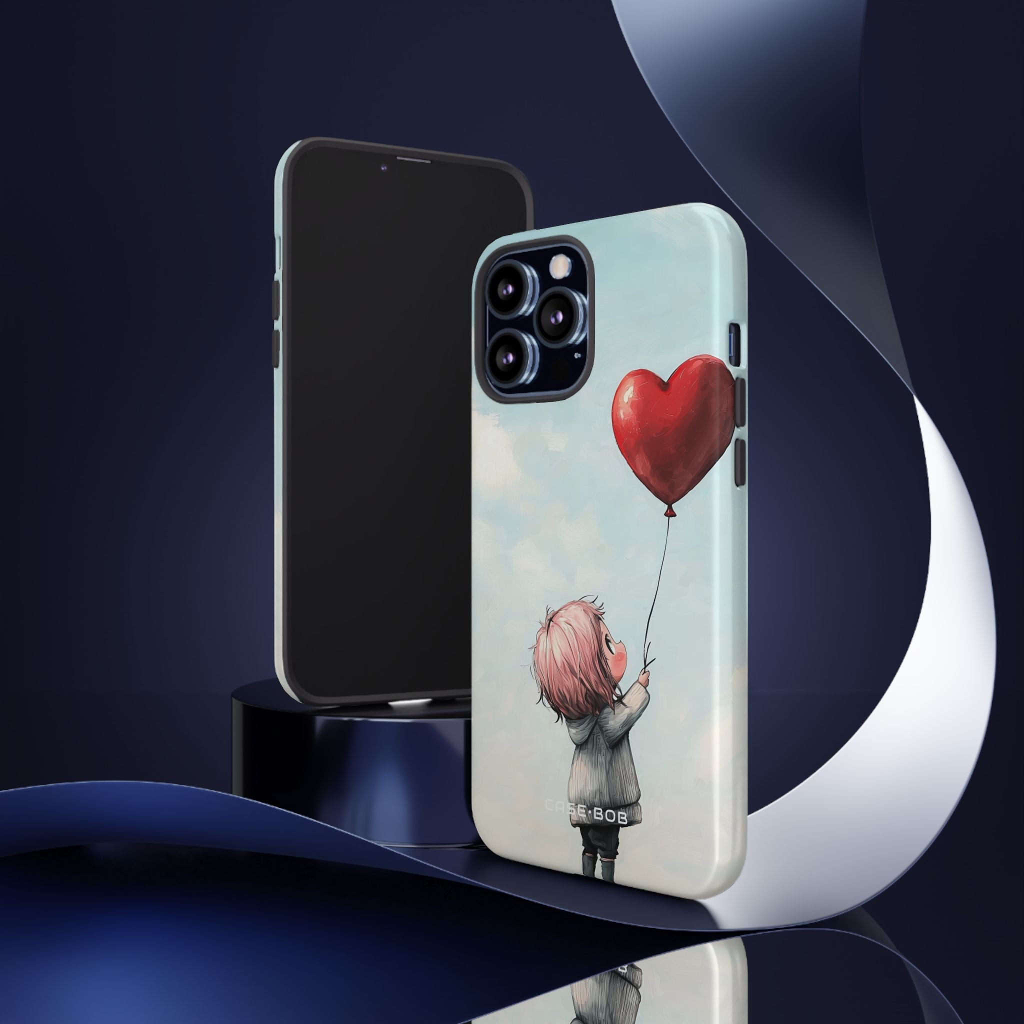 Heart Balloon Glow iPhone 13 Pro Max Case - Tough