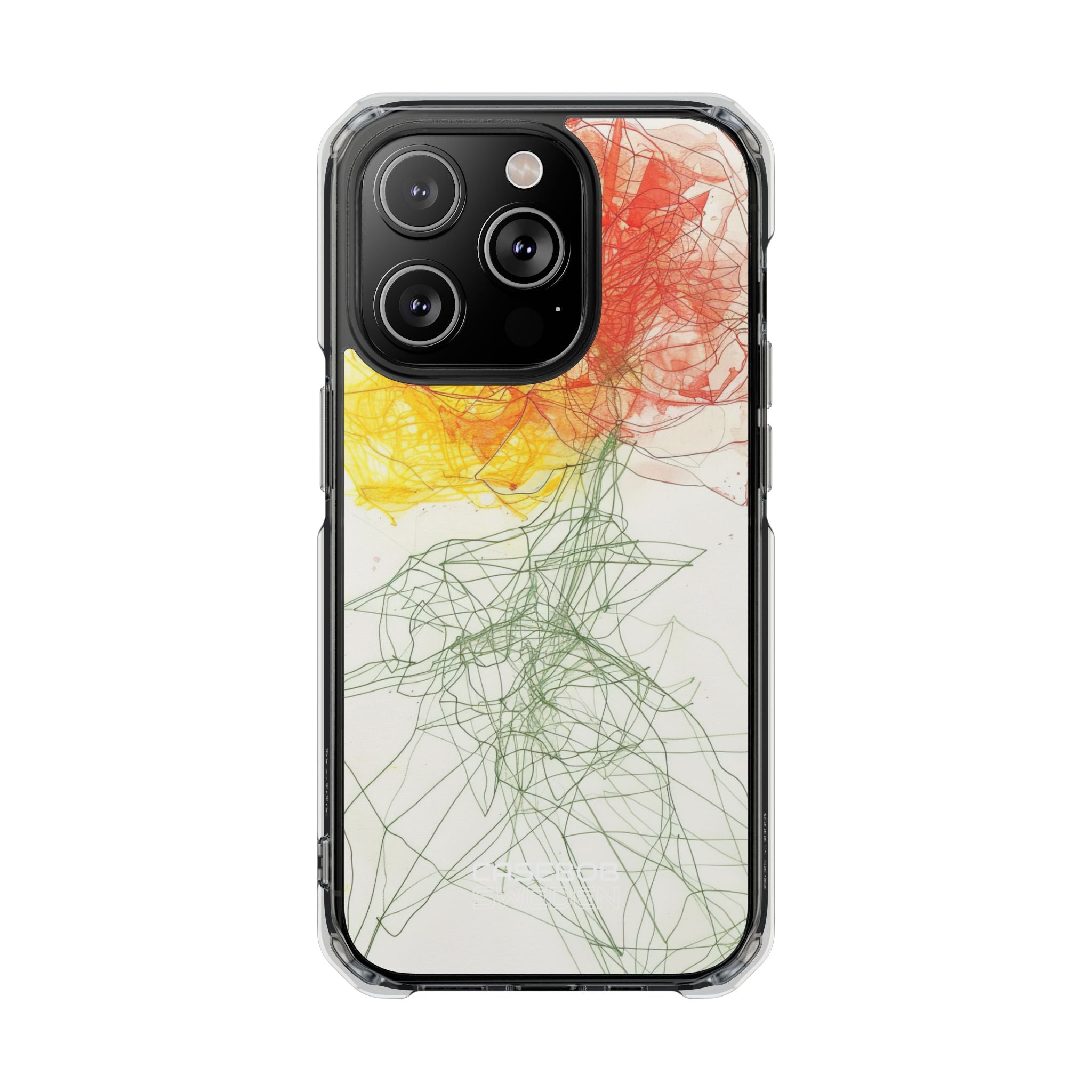 Fiery Blossom Tangle iPhone 14 - Impact Clear+