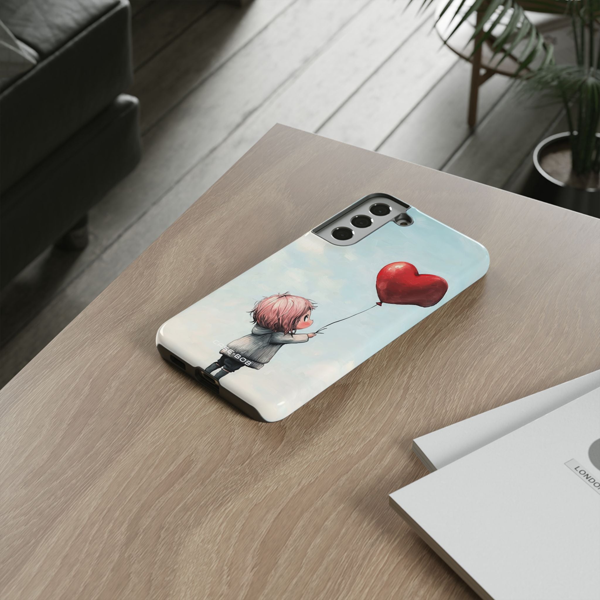 Heart Balloon Glow Samsung S22 Plus Case - Tough