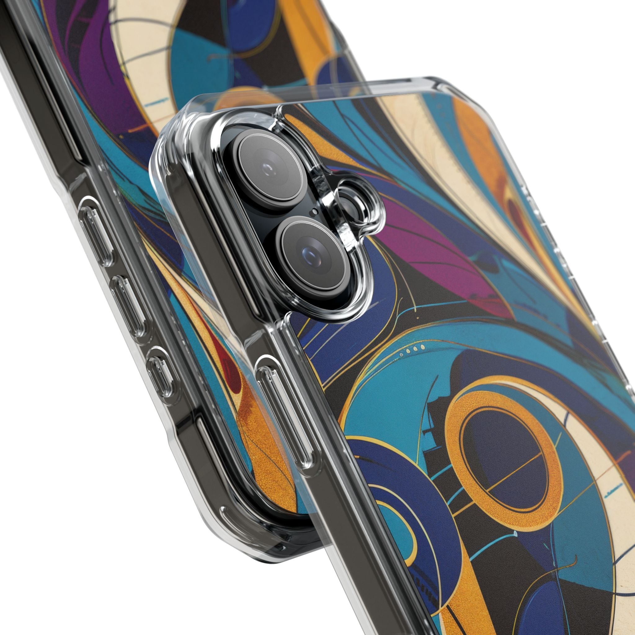 Swirling Copper Dreams iPhone 16 - Impact Clear+