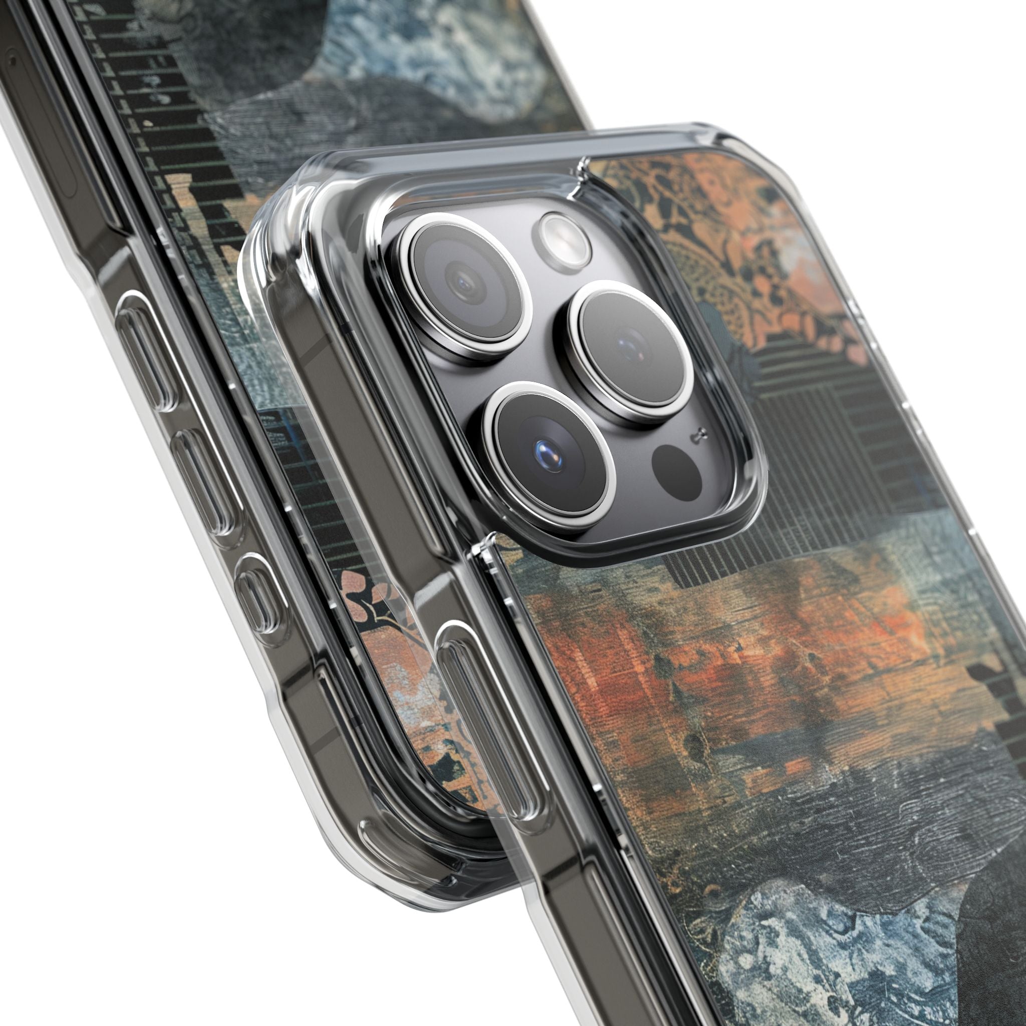 Rust Bloom Tangle iPhone 15 - Impact Clear+