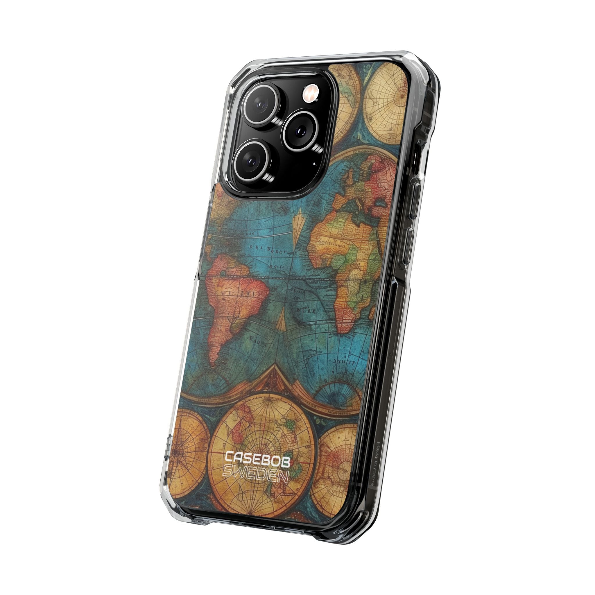 Vintage World Map iPhone 14 - Impact Clear+