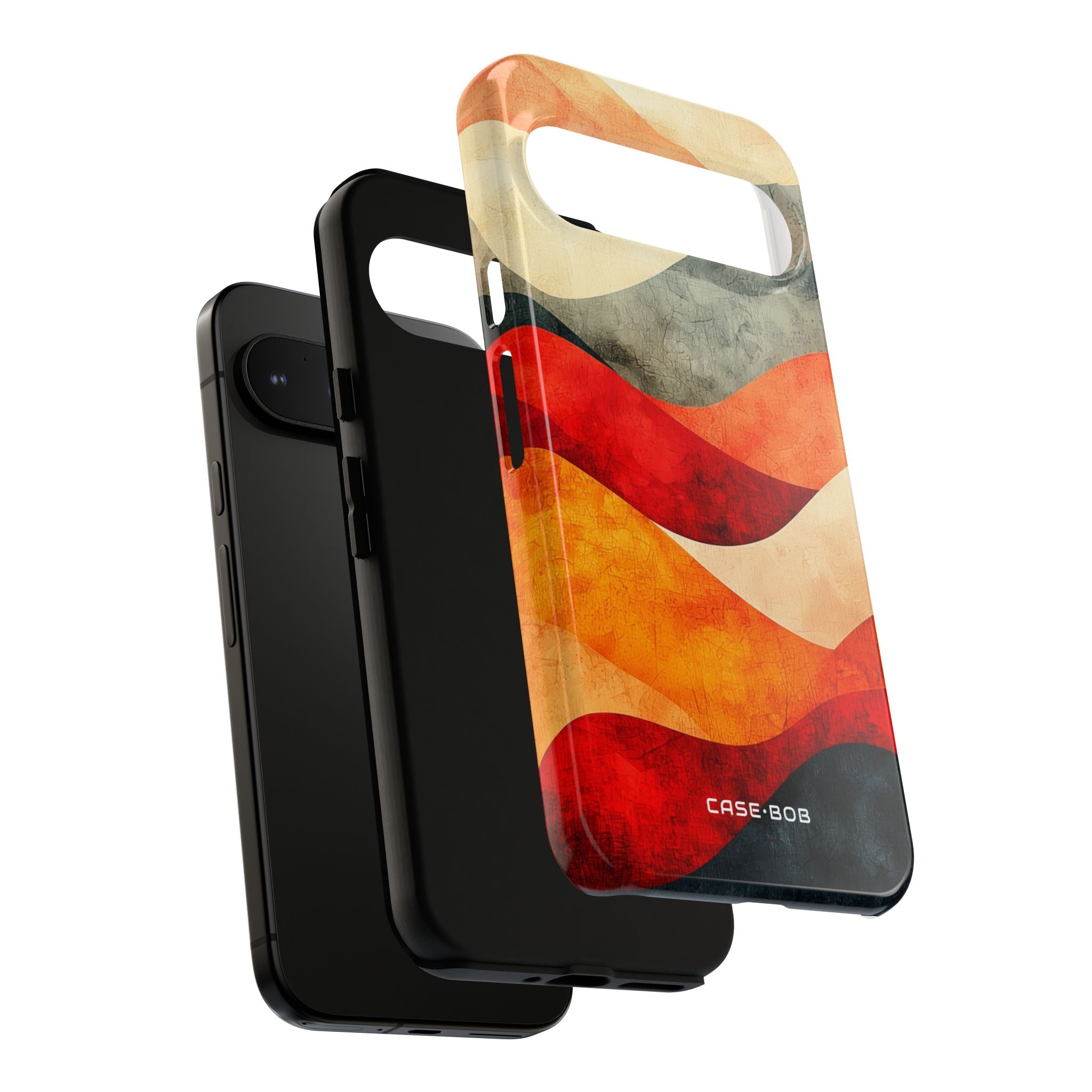 Cracked Wave Sunset Google Pixel 9 Pro XL Case - Tough