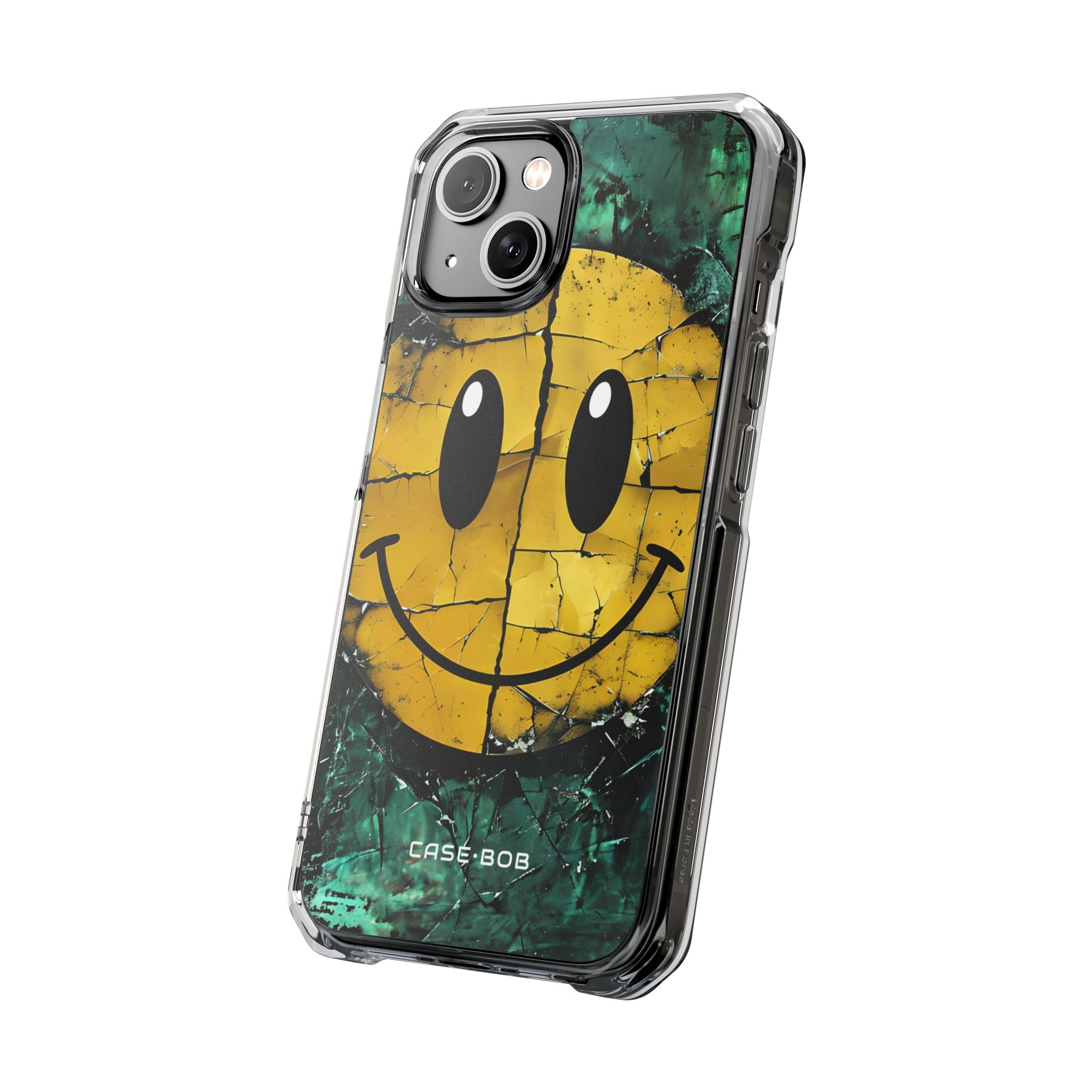 Cracked Smiley iPhone 14 Case - Impact