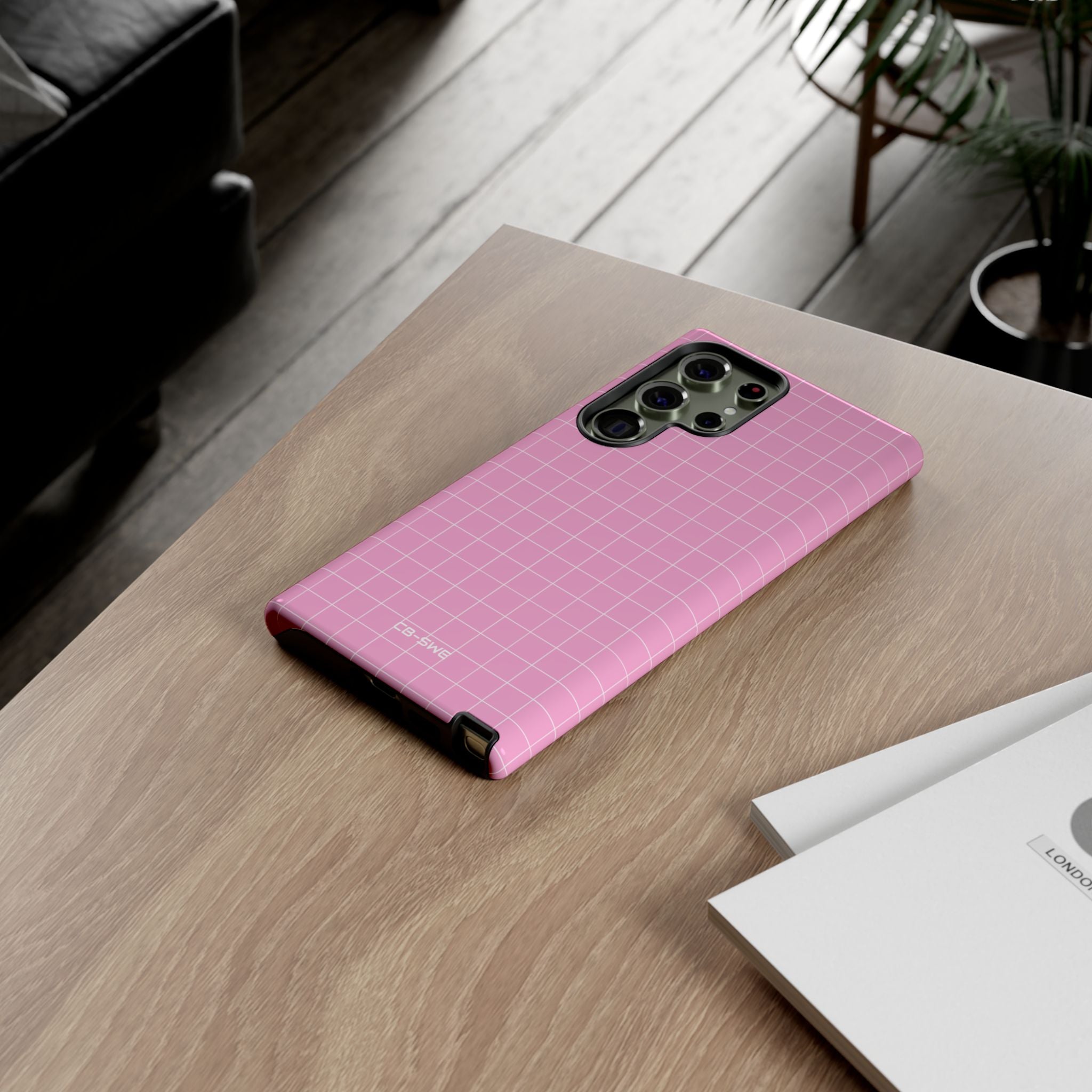 Pink Squares Align - Samsung Case