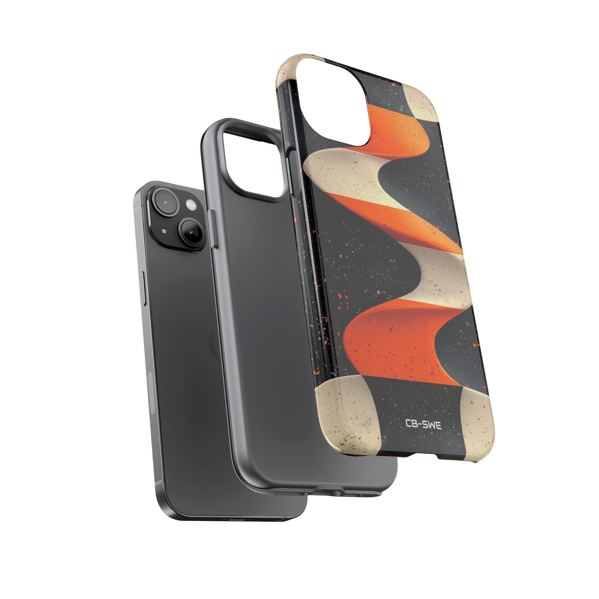 Orange Waves Flow - iPhone Case