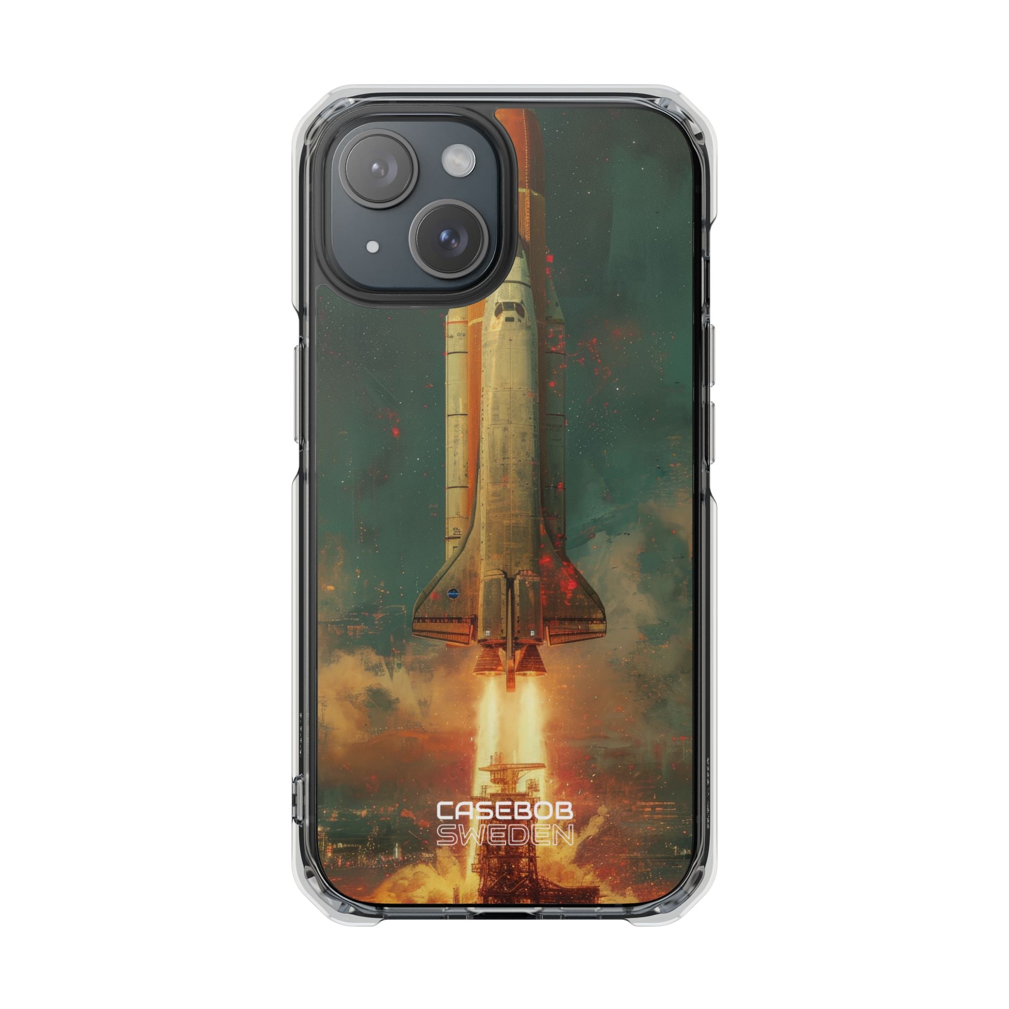 Cosmic Shuttle Ascent iPhone 15 - Impact Clear+