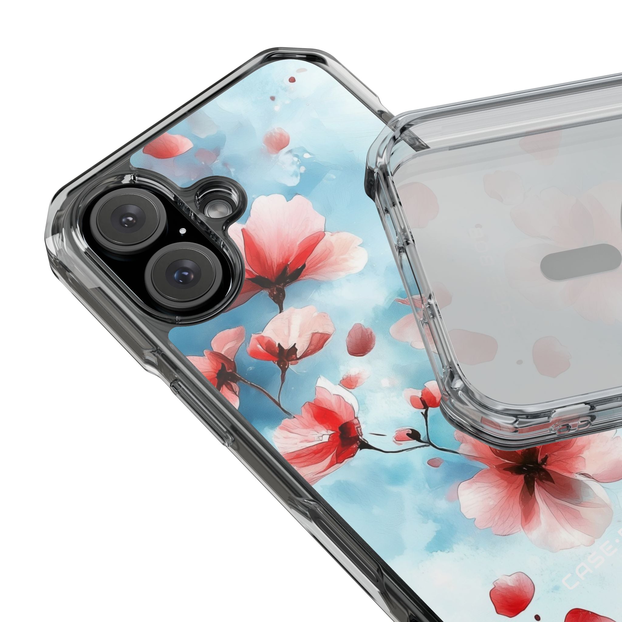 Pink Blossom Drift iPhone 15 Case - Impact