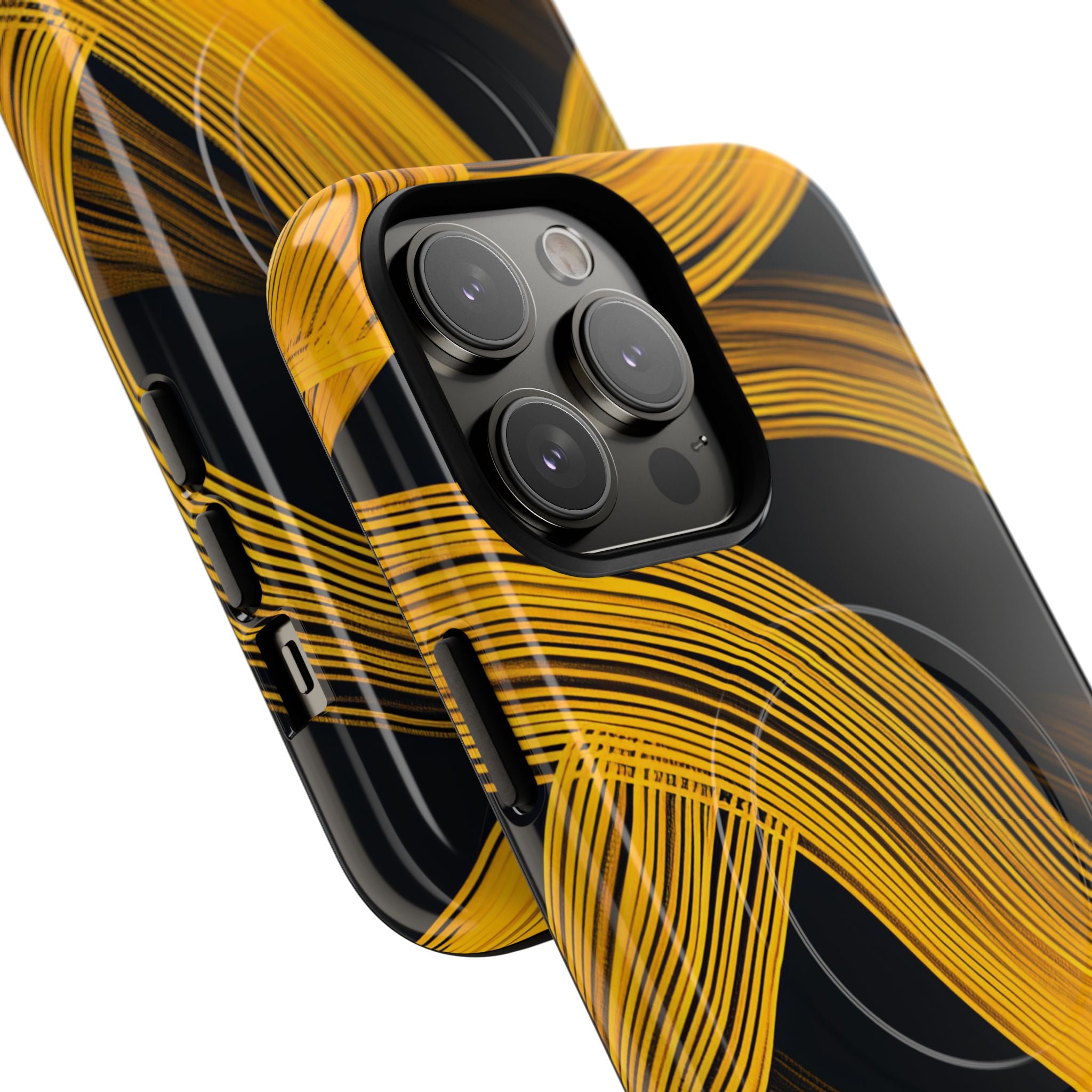 Yellow Flow Lines iPhone 14 - Tough+