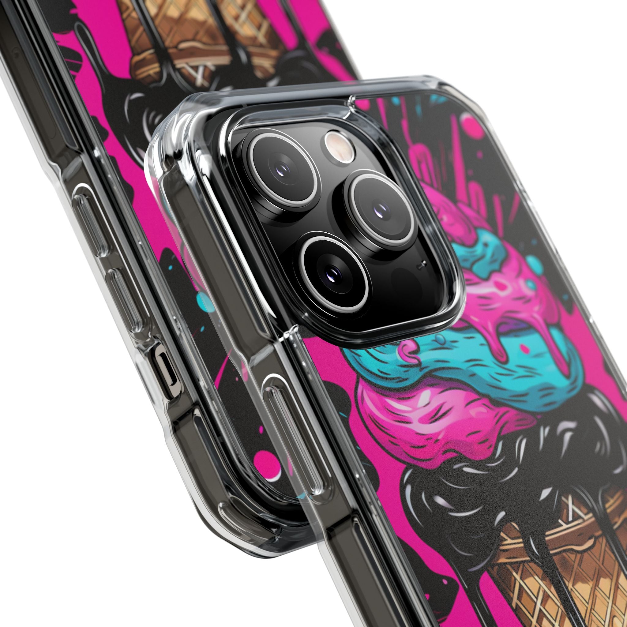 Neon Ice Cream Burst iPhone Case - Impact
