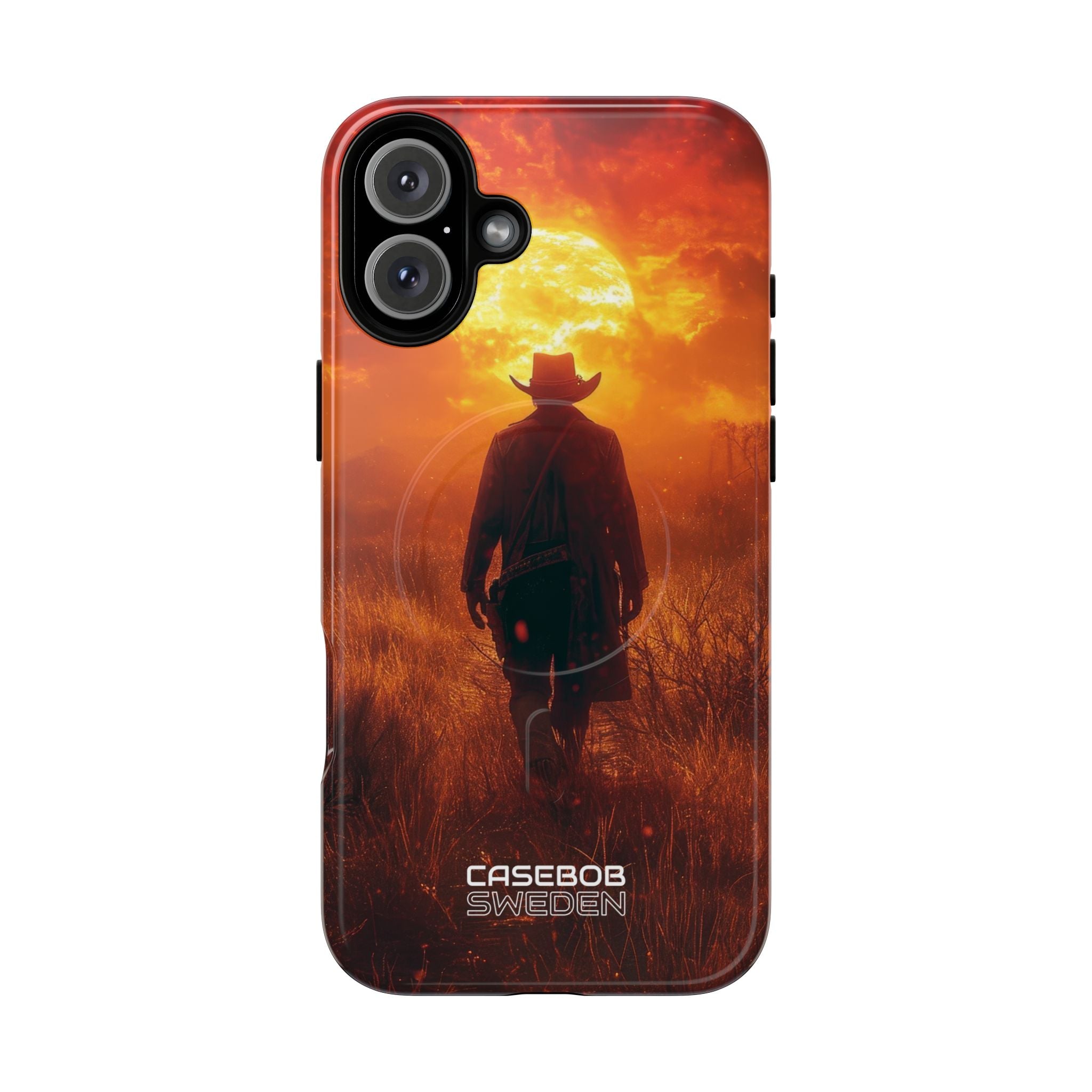 Fiery Sunset Cowboy iPhone 16 - Tough+