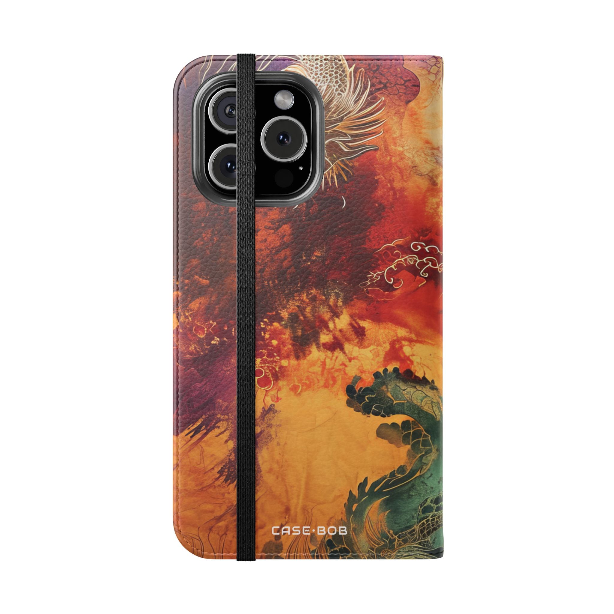 Golden Dragons Blaze - iPhone 16 Max Case - Wallet