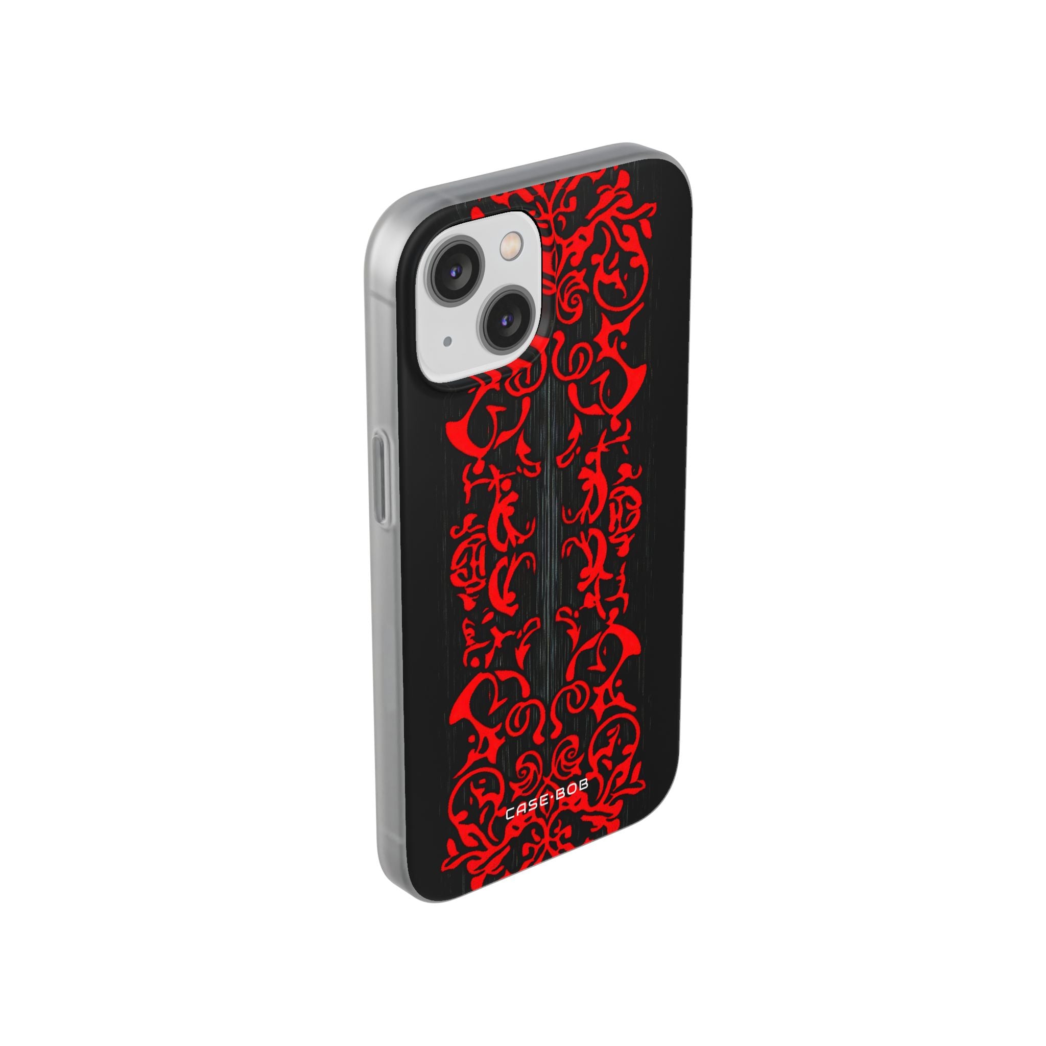 Crimson Spiral iPhone 14 Case - Soft